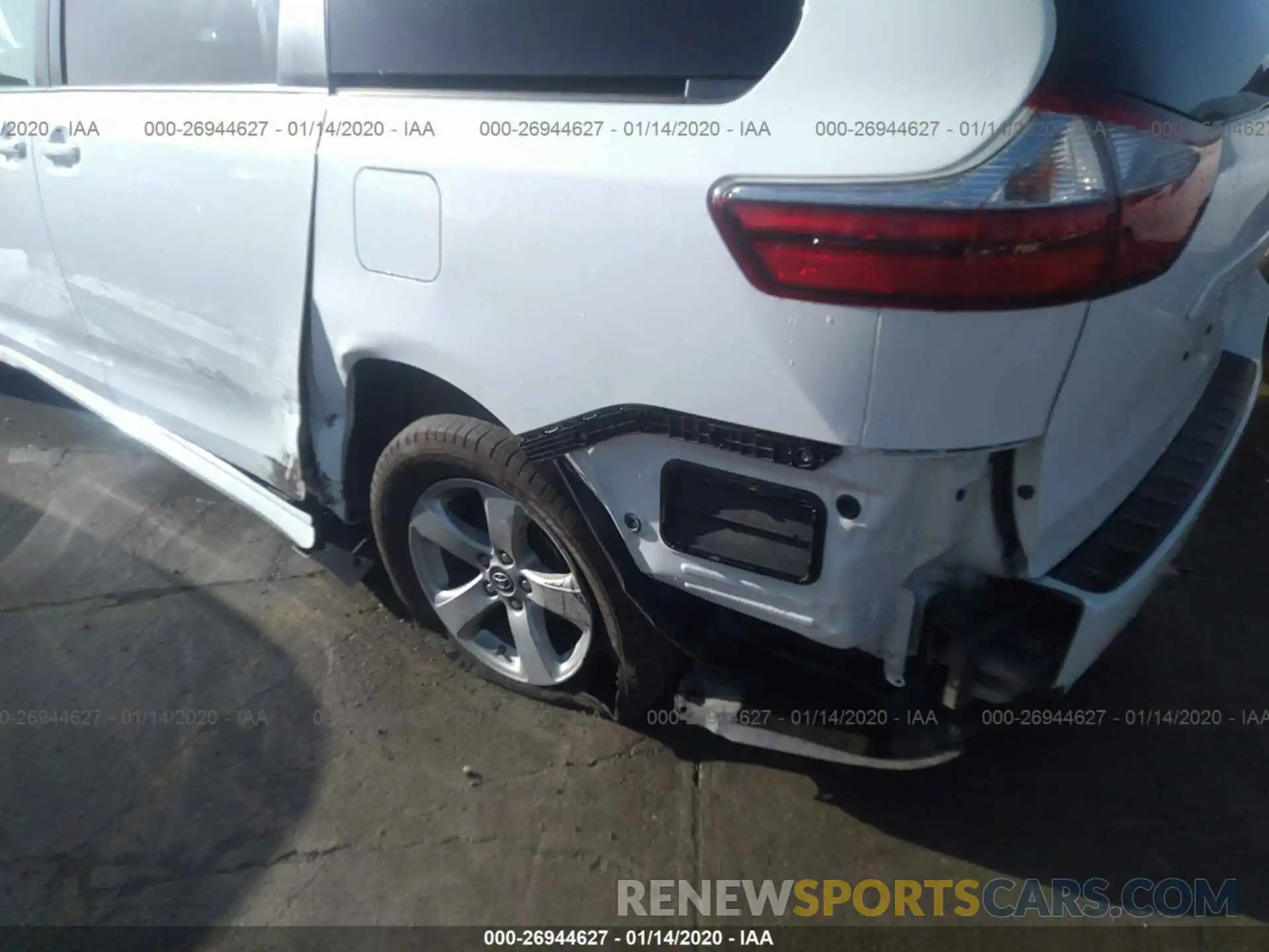 6 Photograph of a damaged car 5TDKZ3DC2KS010498 TOYOTA SIENNA 2019