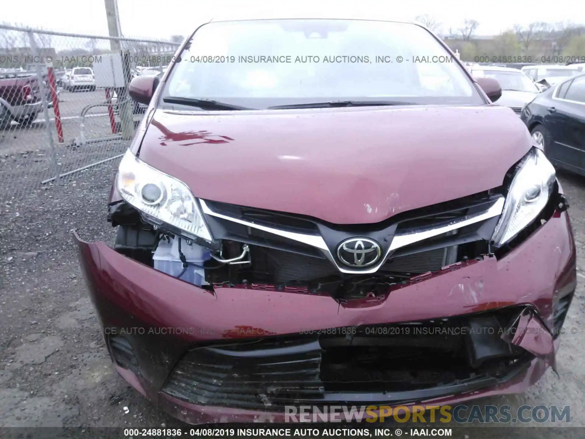 6 Photograph of a damaged car 5TDKZ3DC2KS012039 TOYOTA SIENNA 2019