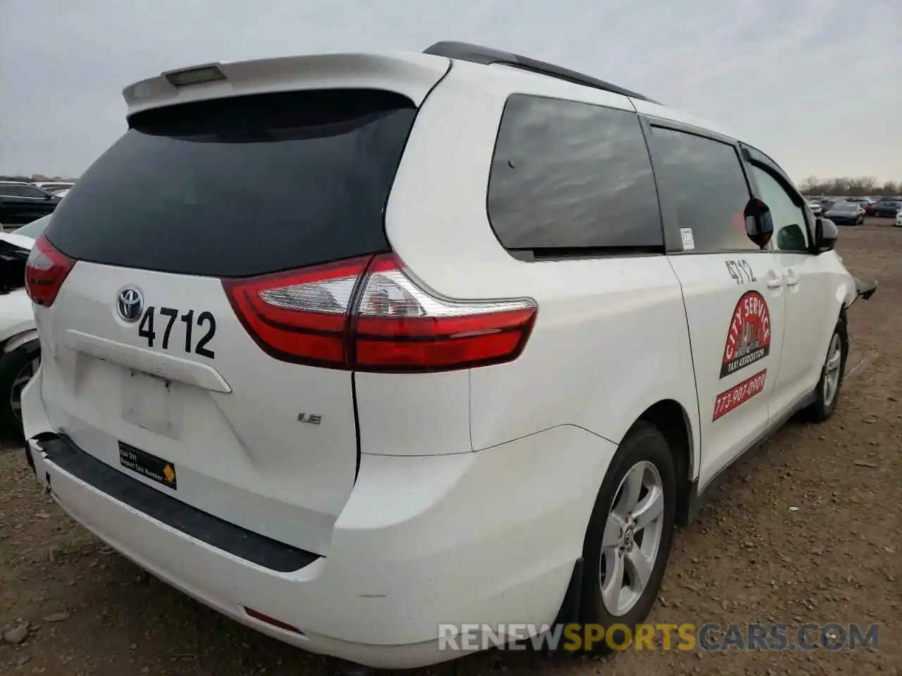 4 Photograph of a damaged car 5TDKZ3DC2KS972039 TOYOTA SIENNA 2019