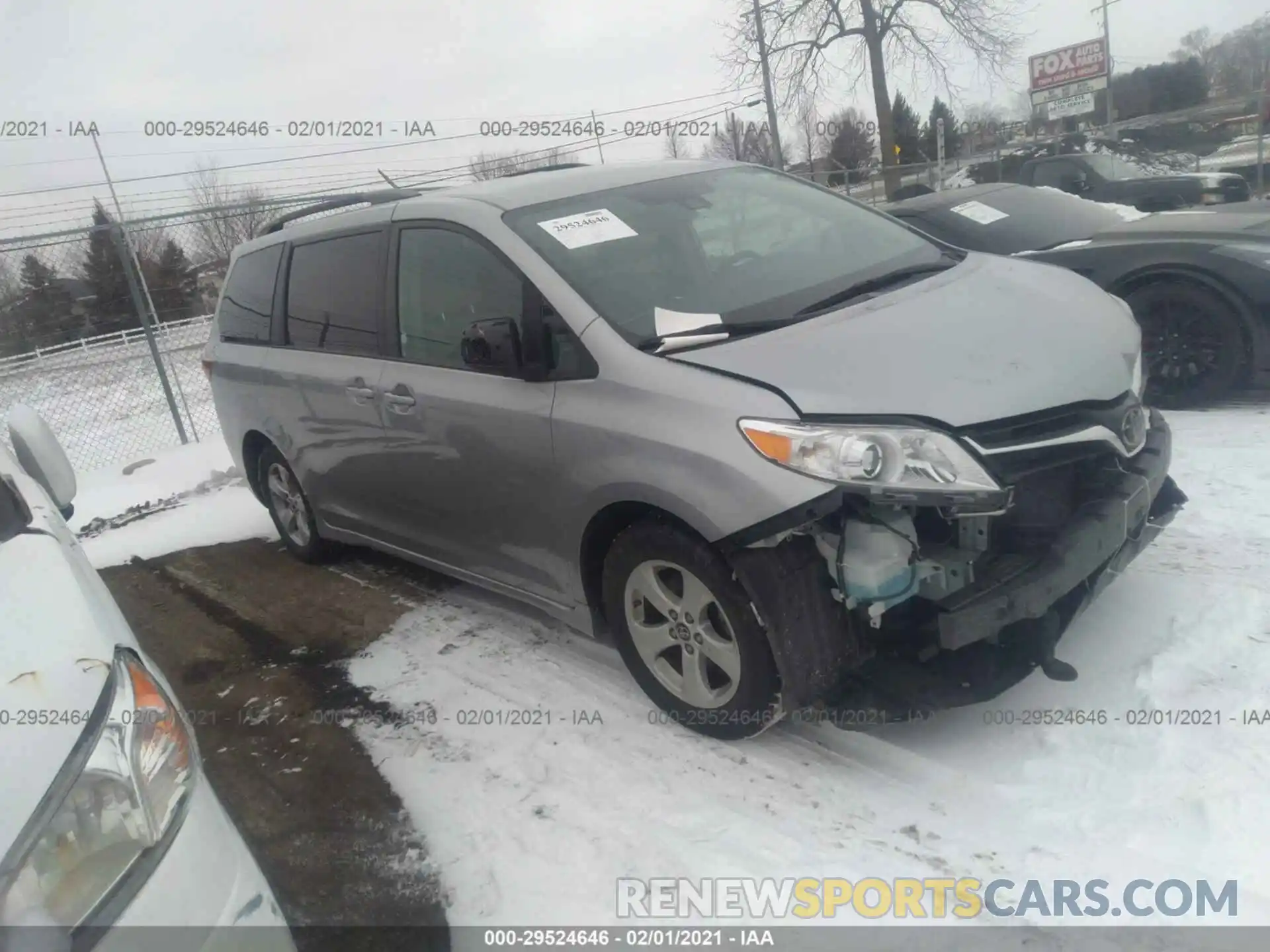 1 Photograph of a damaged car 5TDKZ3DC2KS991027 TOYOTA SIENNA 2019