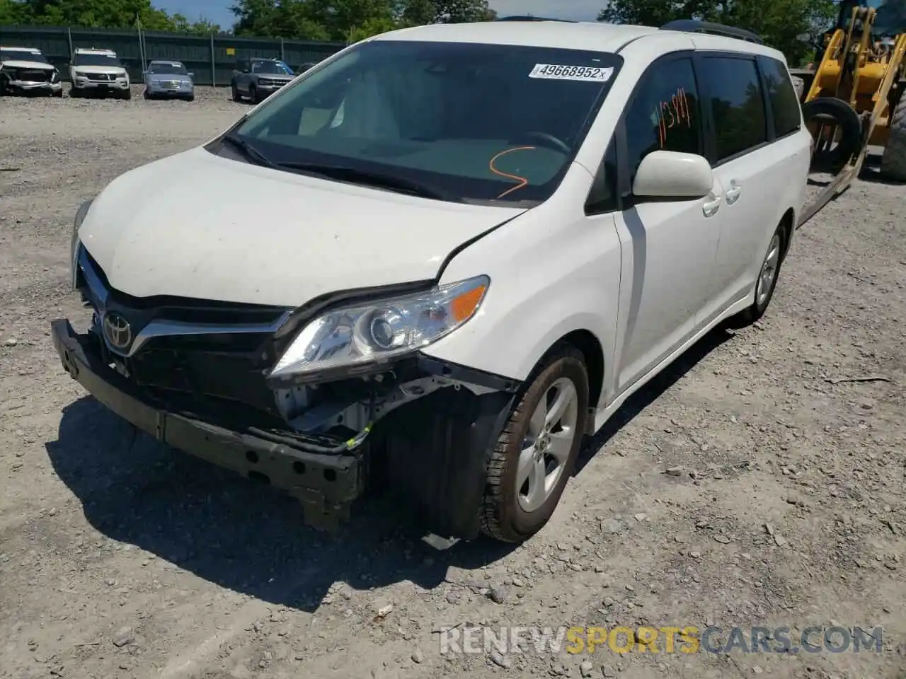 2 Photograph of a damaged car 5TDKZ3DC3KS974012 TOYOTA SIENNA 2019