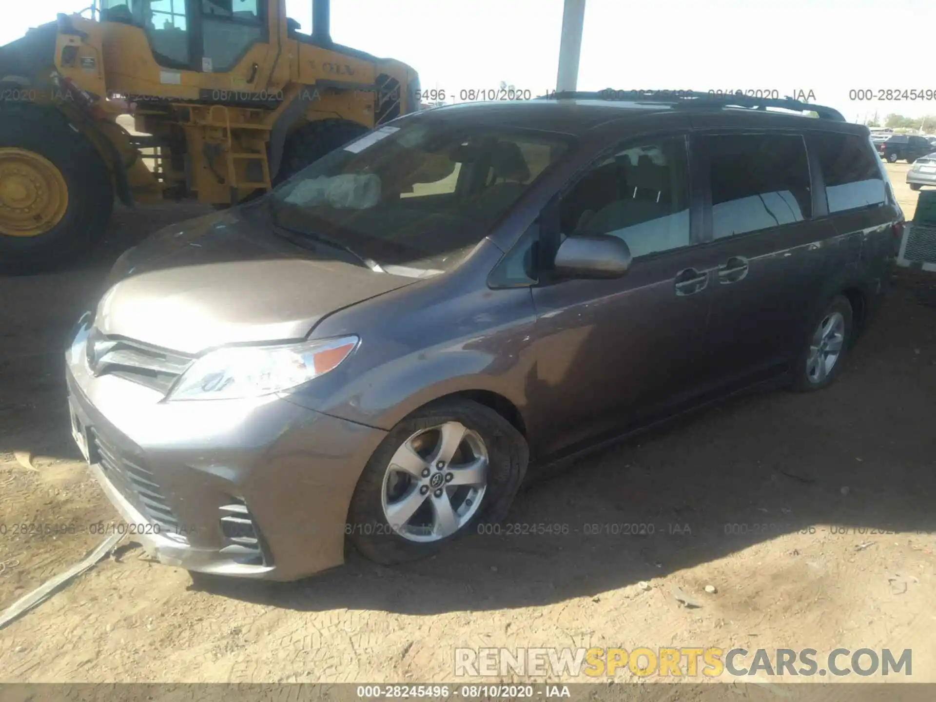 2 Фотография поврежденного автомобиля 5TDKZ3DC4KS004556 TOYOTA SIENNA 2019