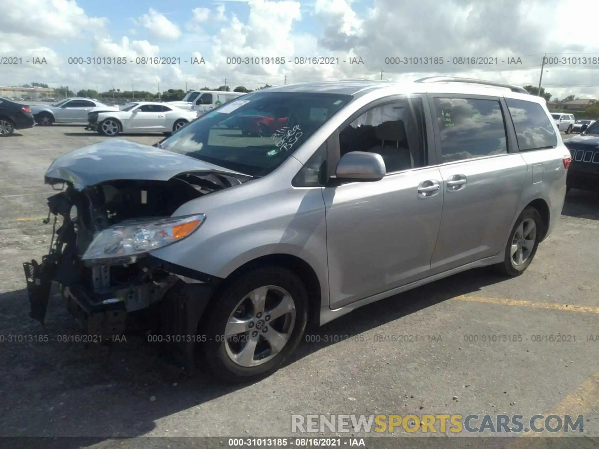 2 Photograph of a damaged car 5TDKZ3DC4KS009269 TOYOTA SIENNA 2019