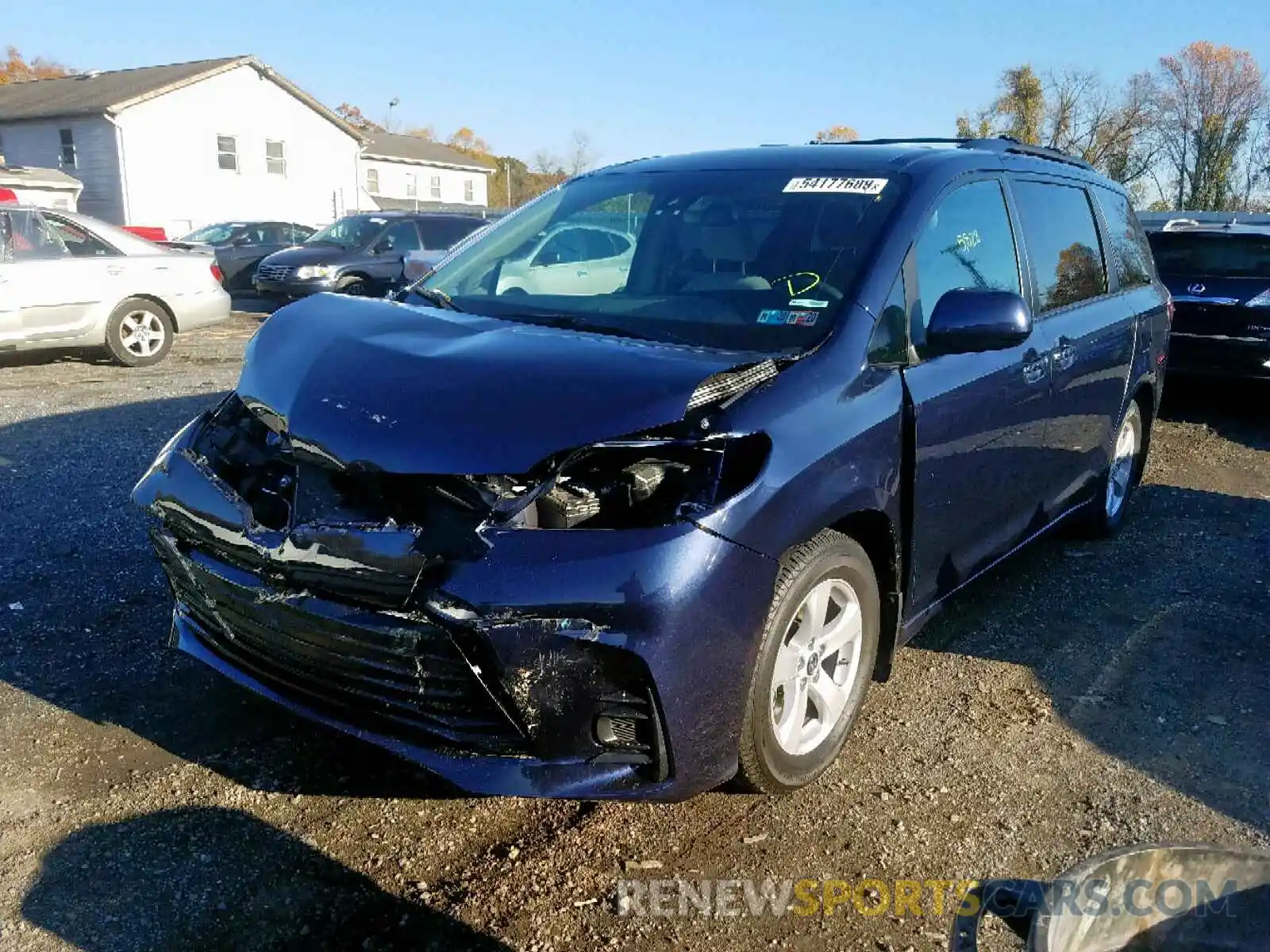 2 Фотография поврежденного автомобиля 5TDKZ3DC4KS981387 TOYOTA SIENNA 2019