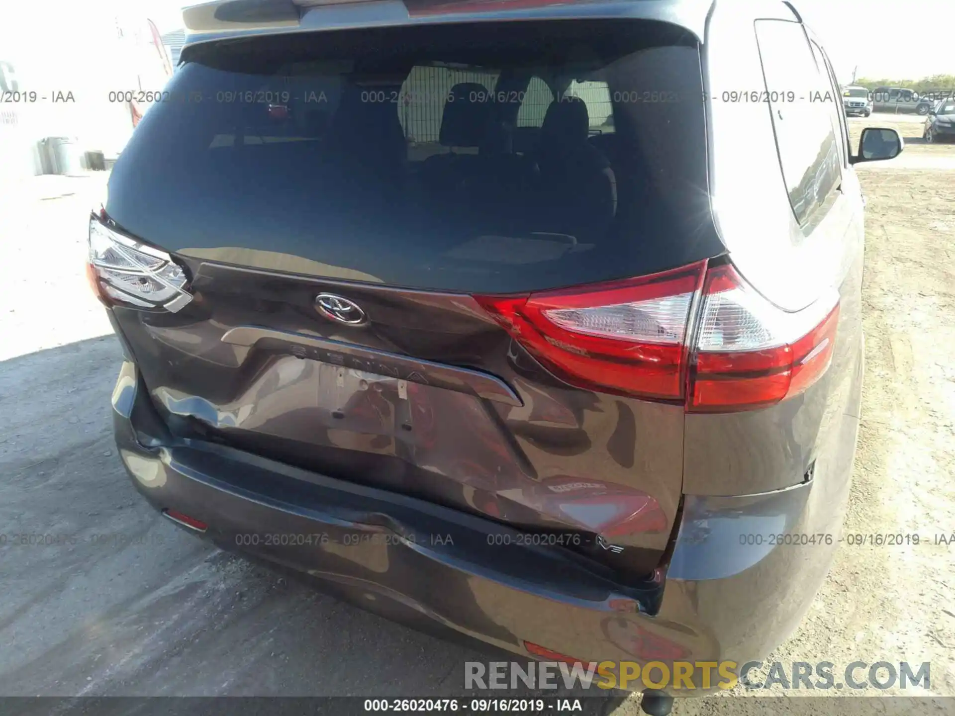 6 Photograph of a damaged car 5TDKZ3DC4KS982765 TOYOTA SIENNA 2019