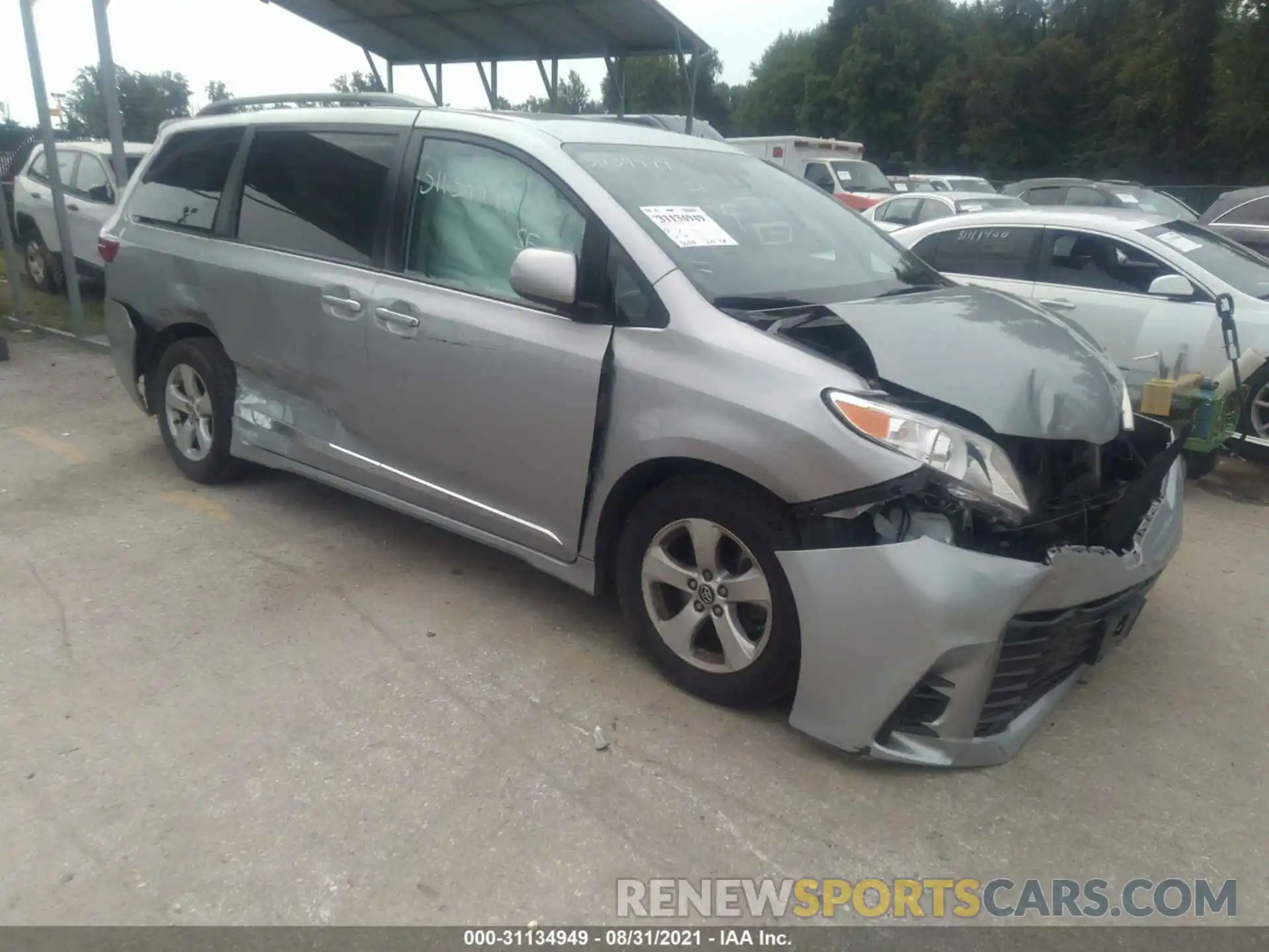 1 Photograph of a damaged car 5TDKZ3DC4KS990347 TOYOTA SIENNA 2019