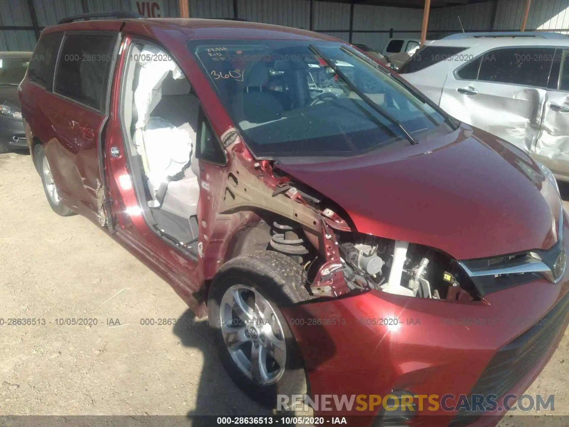 6 Photograph of a damaged car 5TDKZ3DC4KS991403 TOYOTA SIENNA 2019