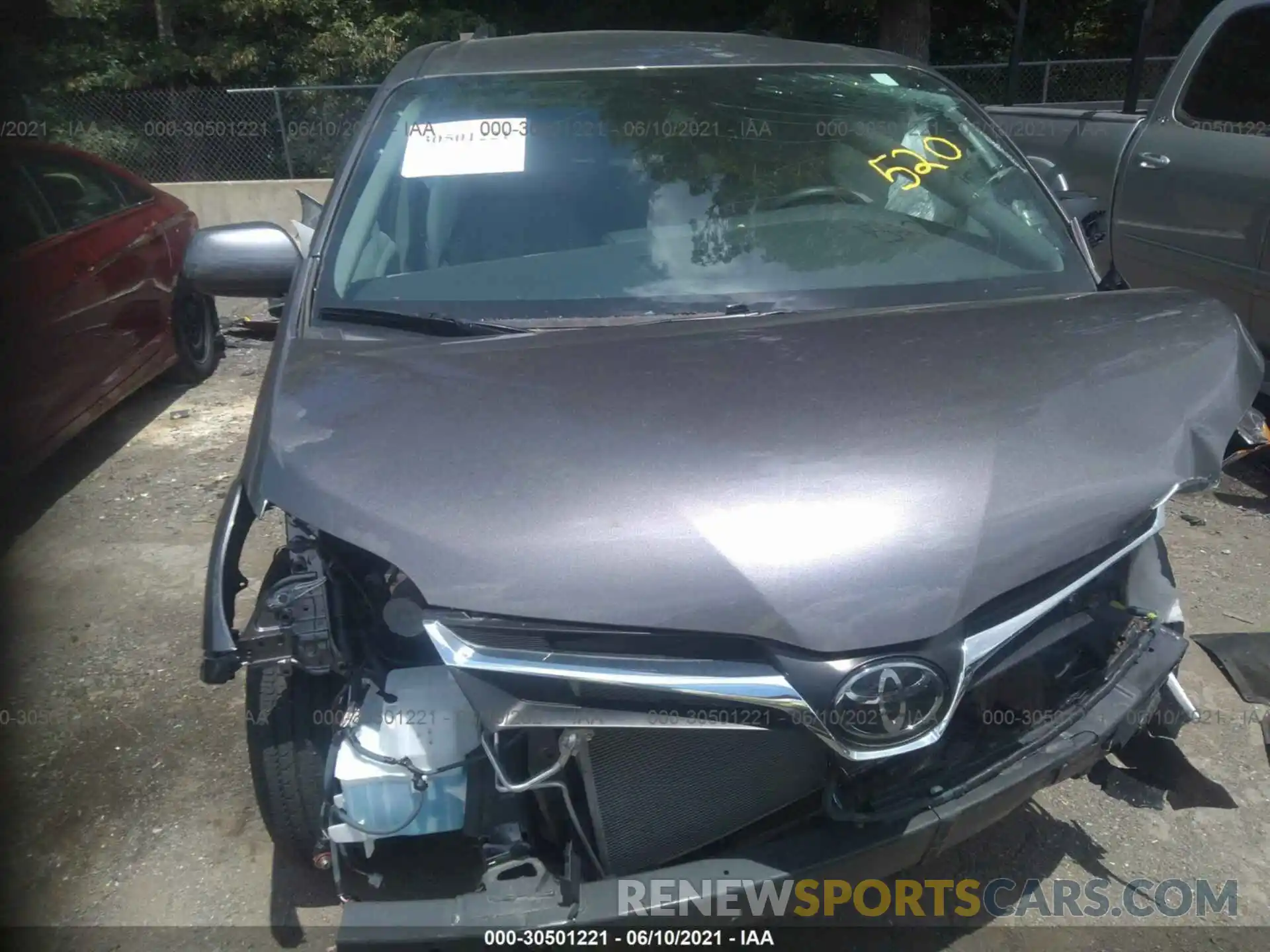 6 Photograph of a damaged car 5TDKZ3DC5KS987375 TOYOTA SIENNA 2019