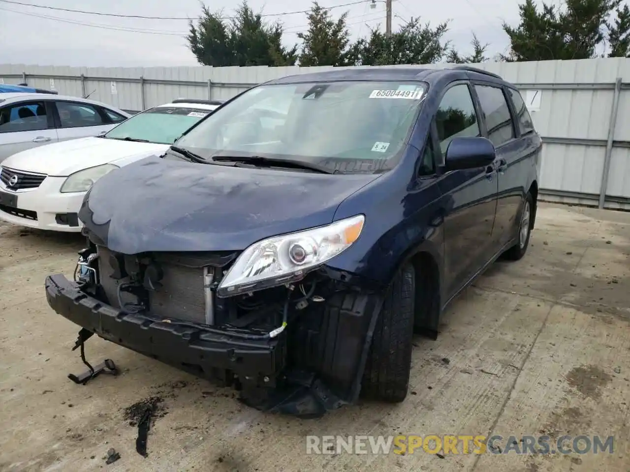 2 Photograph of a damaged car 5TDKZ3DC6KS014635 TOYOTA SIENNA 2019