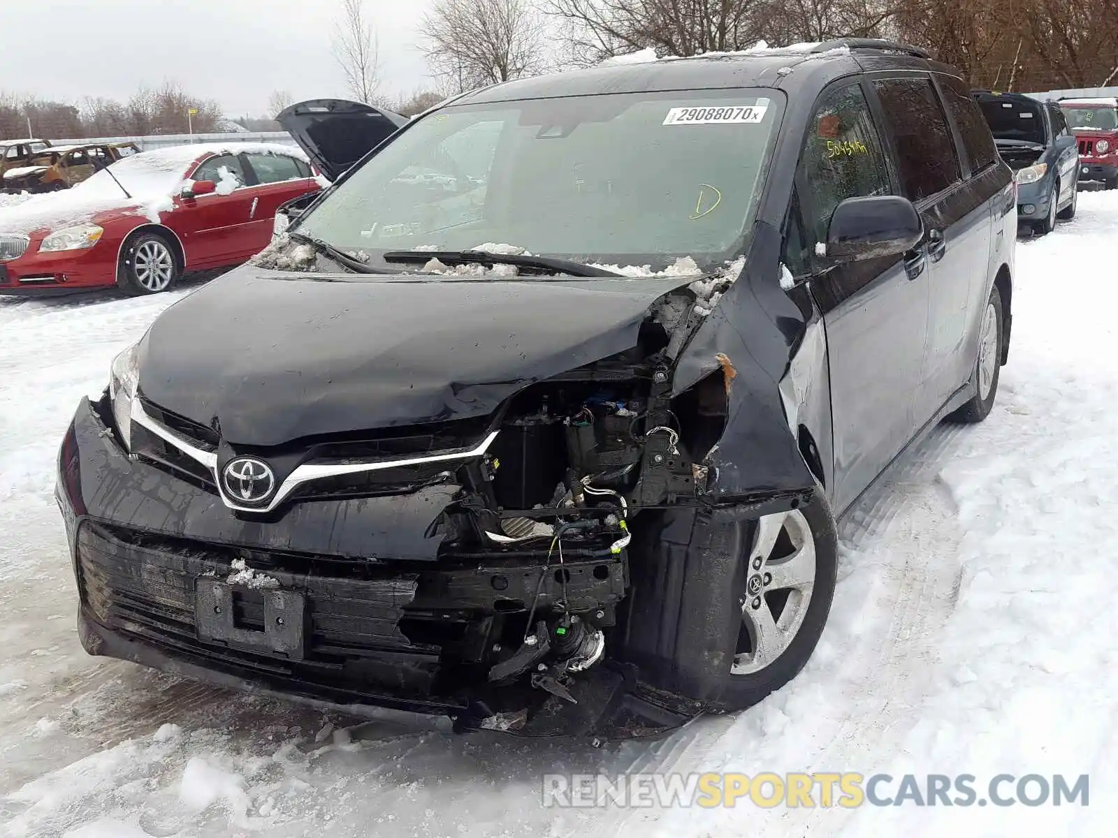 2 Photograph of a damaged car 5TDKZ3DC6KS993931 TOYOTA SIENNA 2019