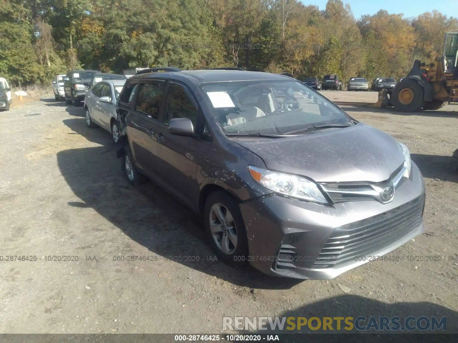 1 Photograph of a damaged car 5TDKZ3DC7KS975552 TOYOTA SIENNA 2019