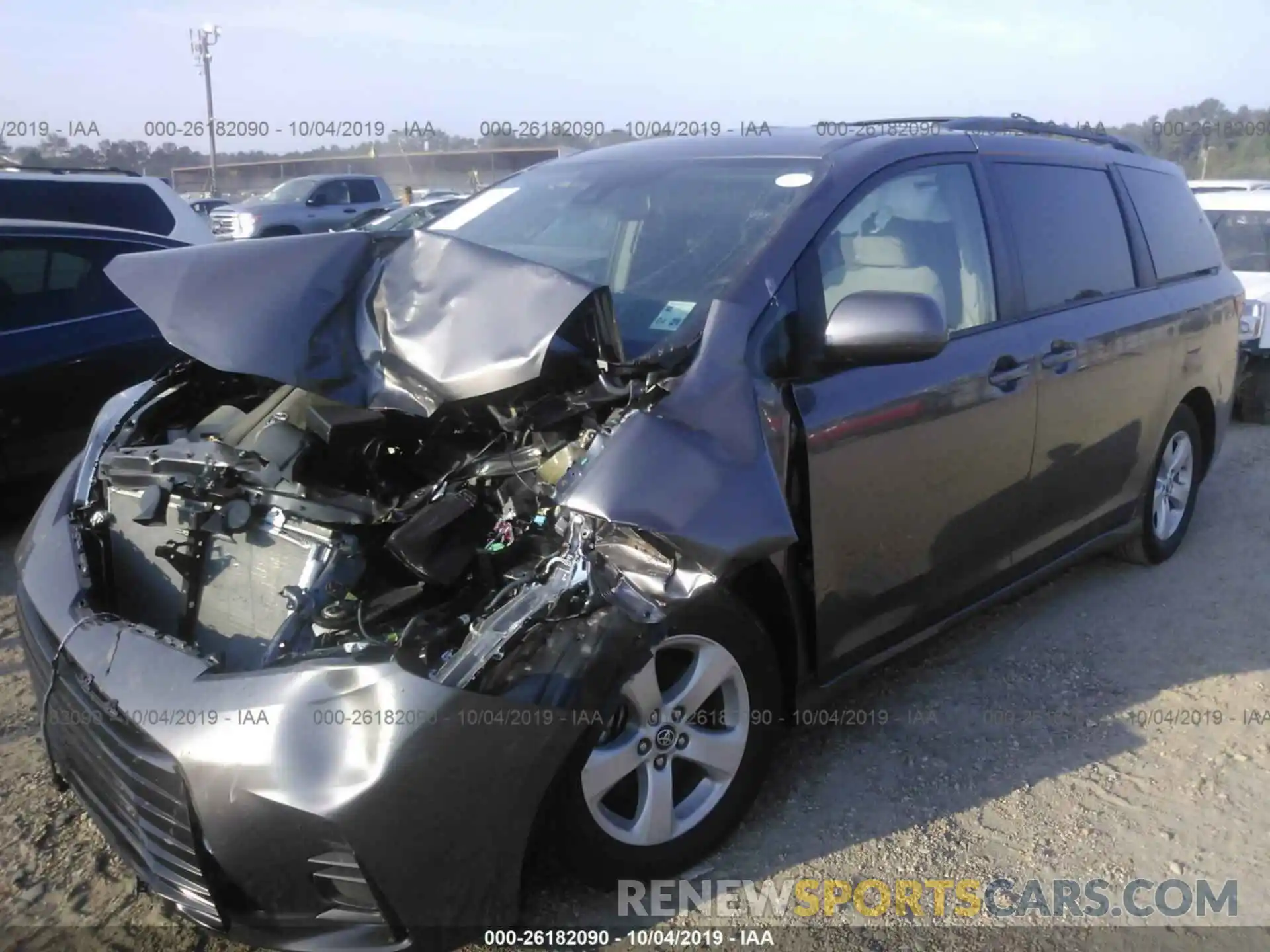 2 Photograph of a damaged car 5TDKZ3DC7KS996482 TOYOTA SIENNA 2019