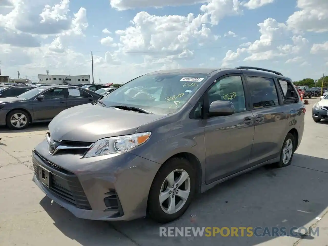 2 Photograph of a damaged car 5TDKZ3DC8KS011364 TOYOTA SIENNA 2019