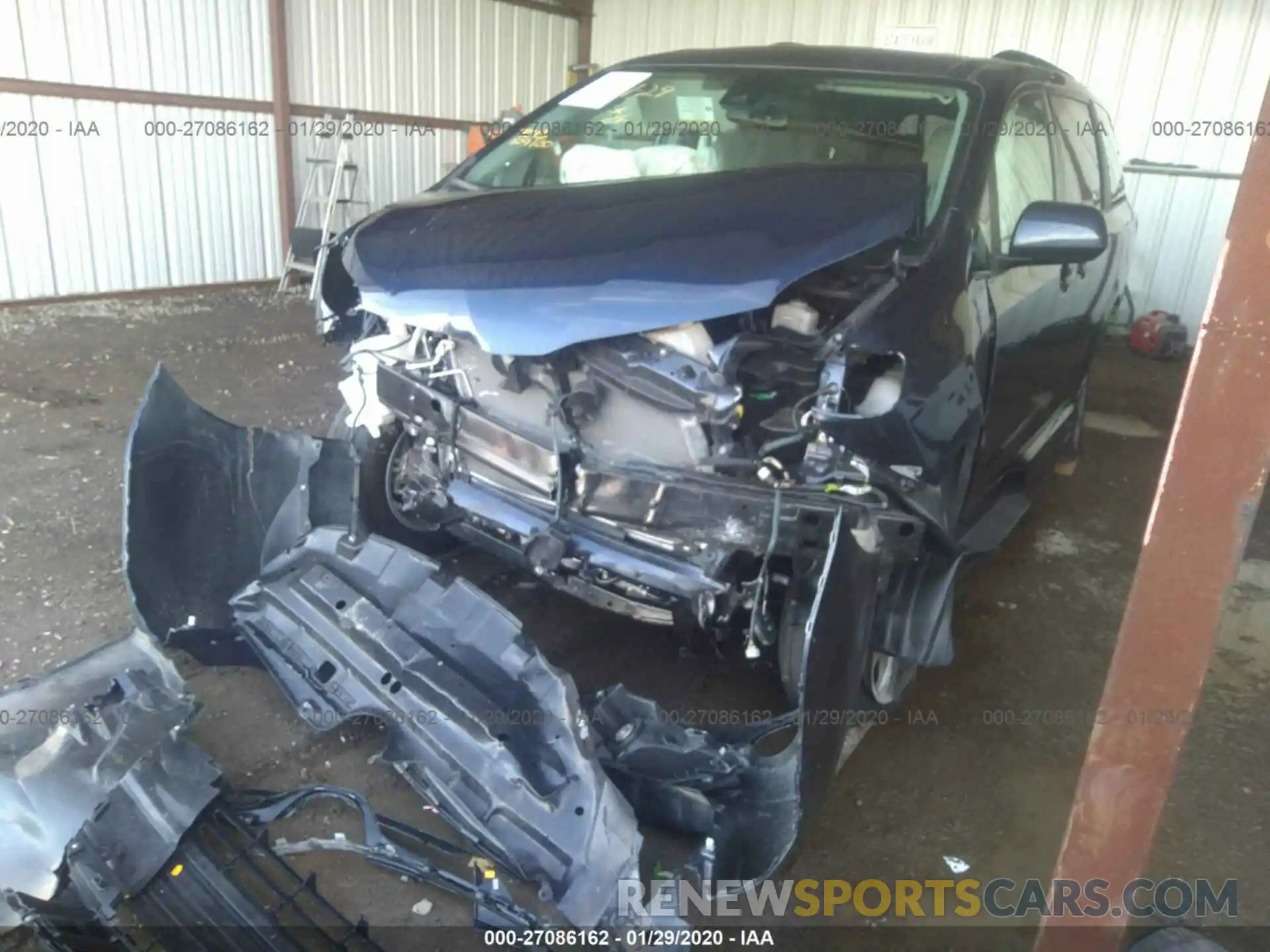 2 Photograph of a damaged car 5TDKZ3DC8KS011705 TOYOTA SIENNA 2019