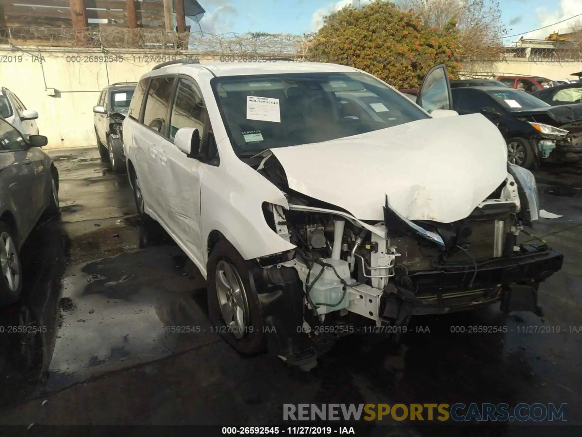 6 Photograph of a damaged car 5TDKZ3DC8KS970554 TOYOTA SIENNA 2019