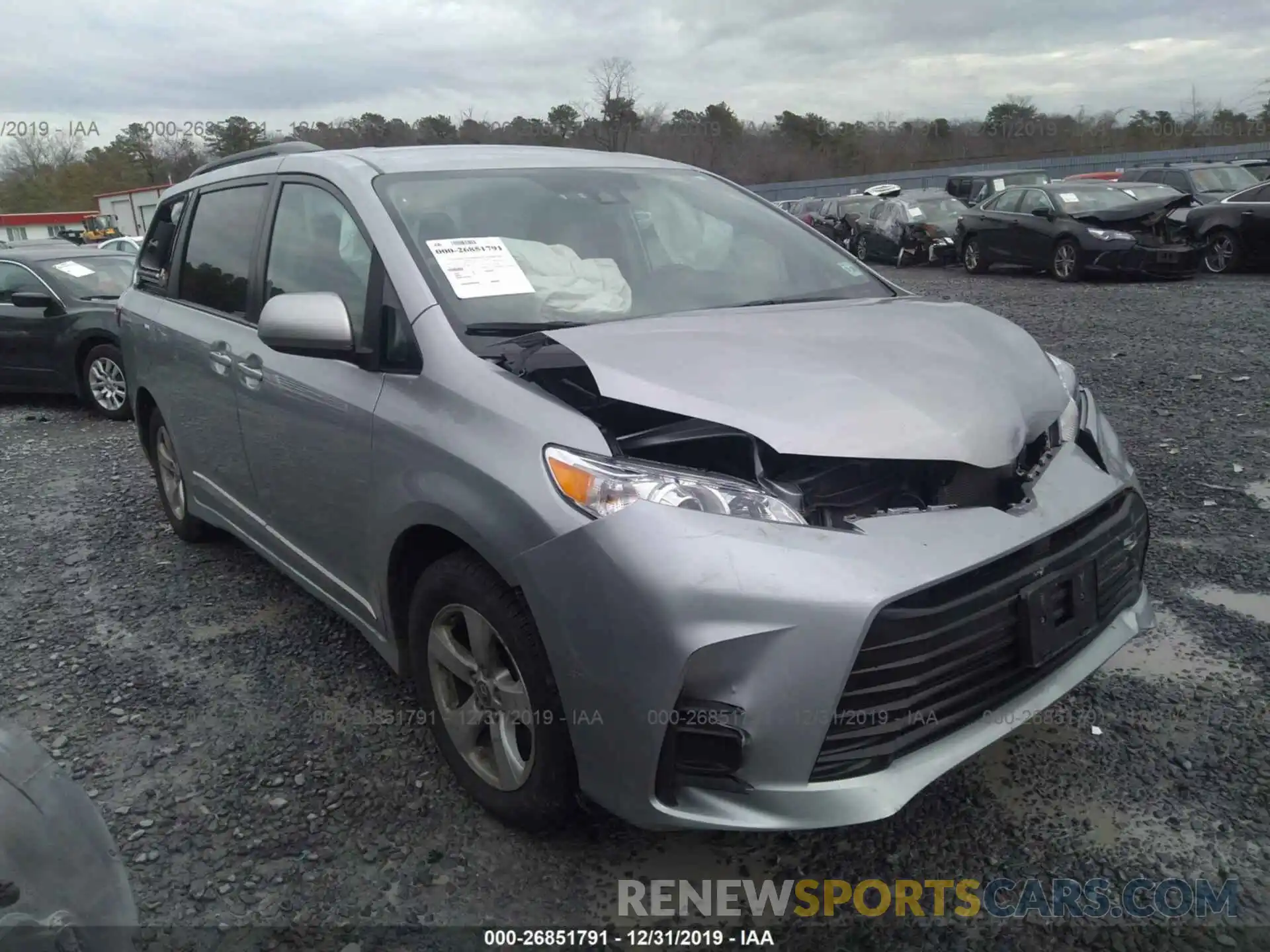 6 Photograph of a damaged car 5TDKZ3DC8KS985958 TOYOTA SIENNA 2019