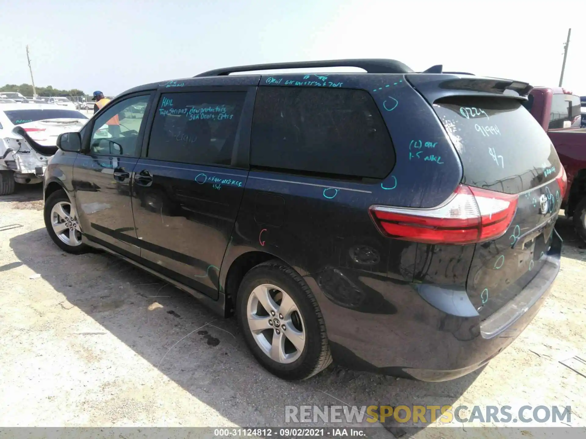 6 Фотография поврежденного автомобиля 5TDKZ3DC9KS014371 TOYOTA SIENNA 2019