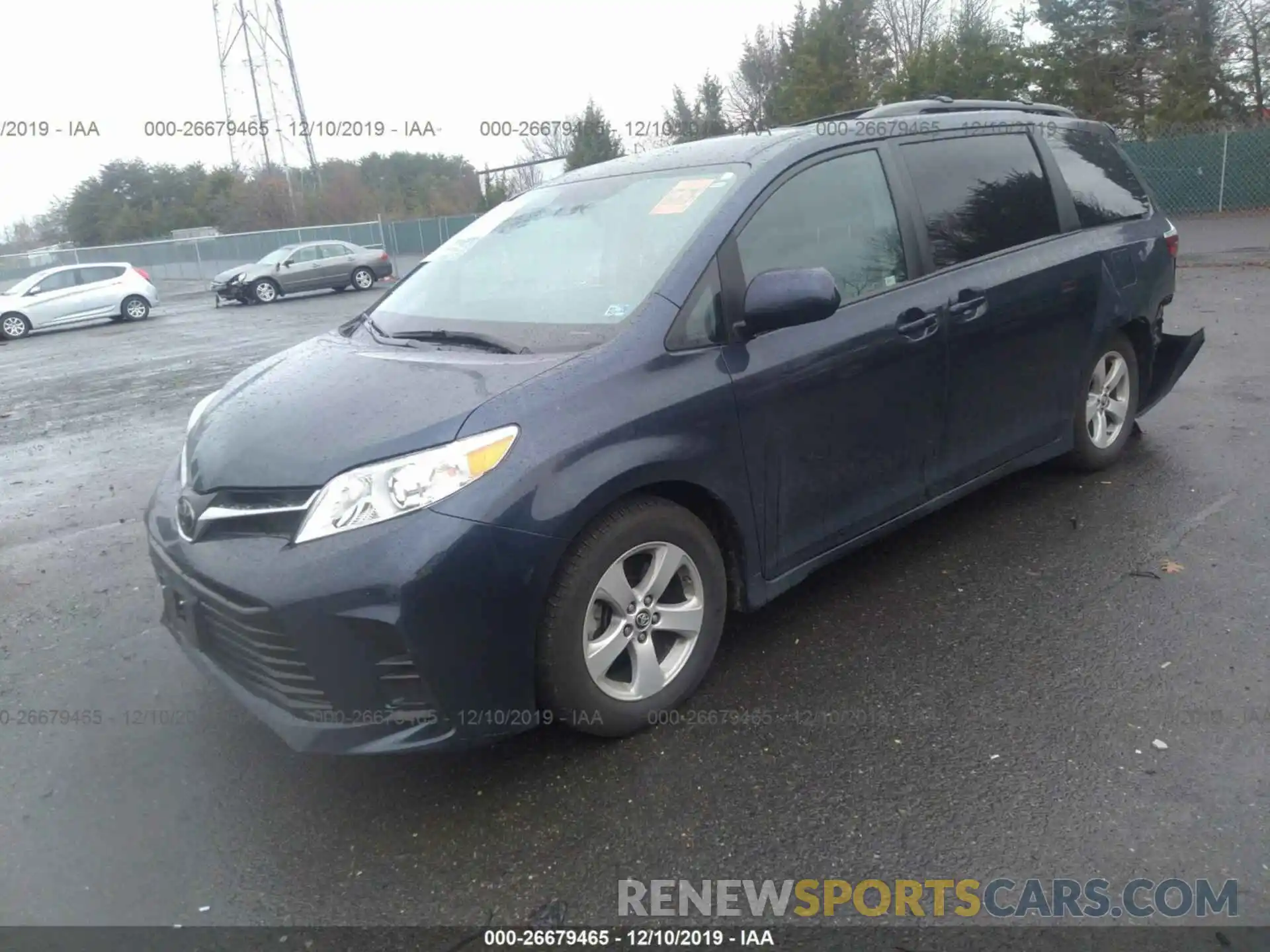 2 Фотография поврежденного автомобиля 5TDKZ3DC9KS974886 TOYOTA SIENNA 2019