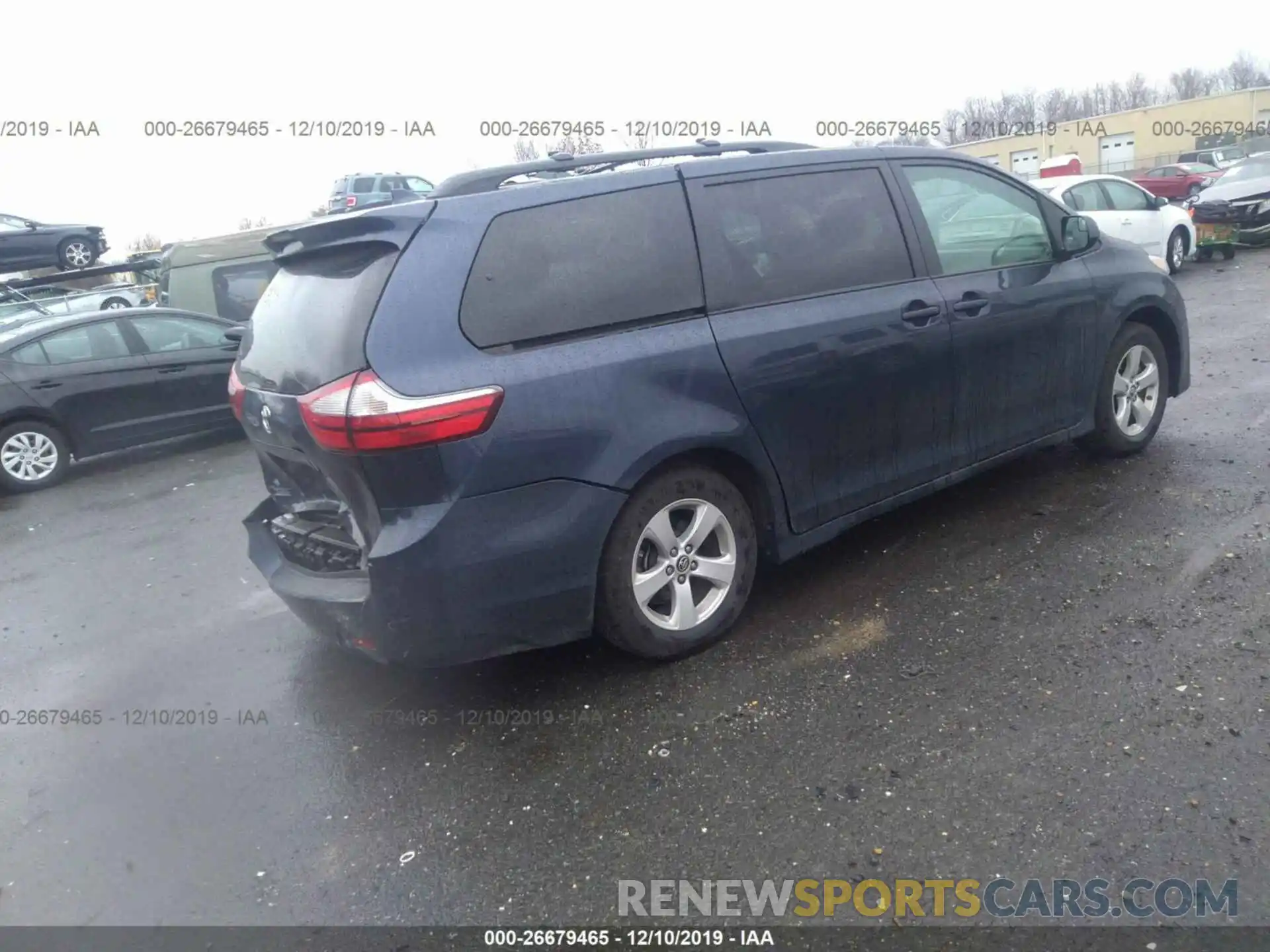 4 Фотография поврежденного автомобиля 5TDKZ3DC9KS974886 TOYOTA SIENNA 2019