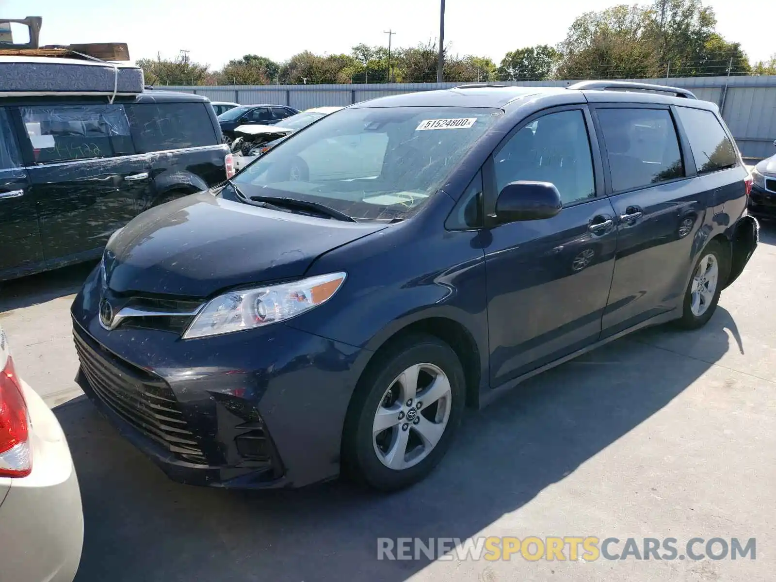 2 Photograph of a damaged car 5TDKZ3DCXKS970278 TOYOTA SIENNA 2019