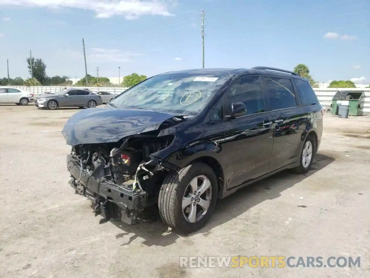 2 Photograph of a damaged car 5TDKZ3DCXKS980258 TOYOTA SIENNA 2019