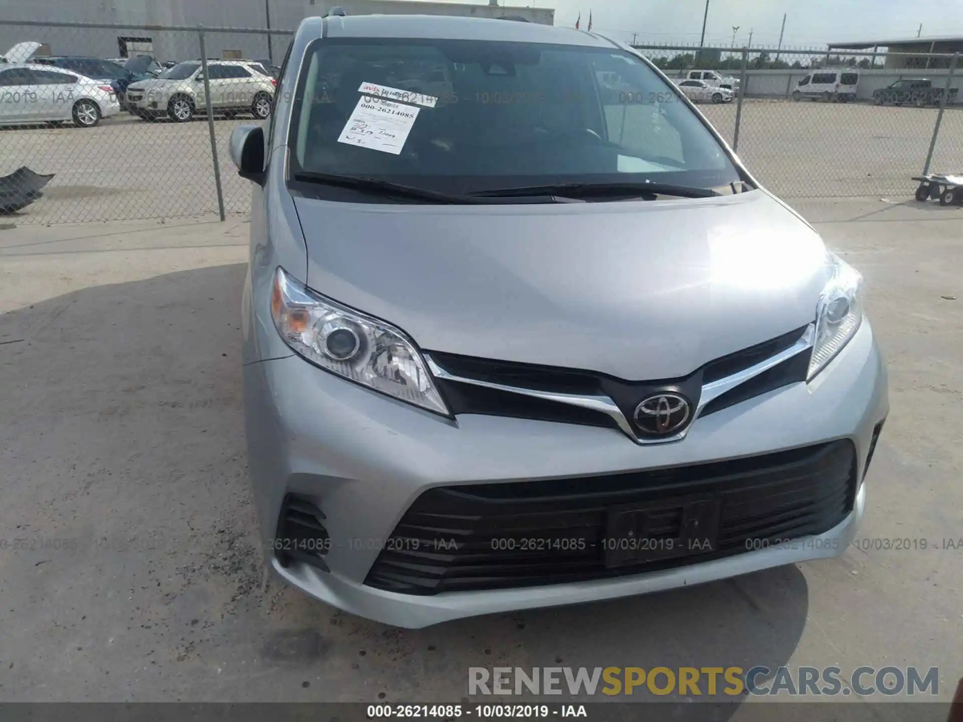 6 Фотография поврежденного автомобиля 5TDKZ3DCXKS996895 TOYOTA SIENNA 2019