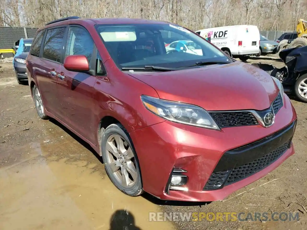 1 Photograph of a damaged car 5TDXZ3DC4KS986093 TOYOTA SIENNA 2019