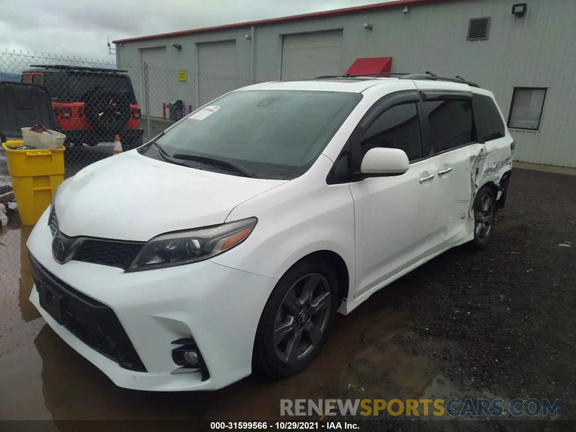 2 Фотография поврежденного автомобиля 5TDXZ3DC8KS006820 TOYOTA SIENNA 2019