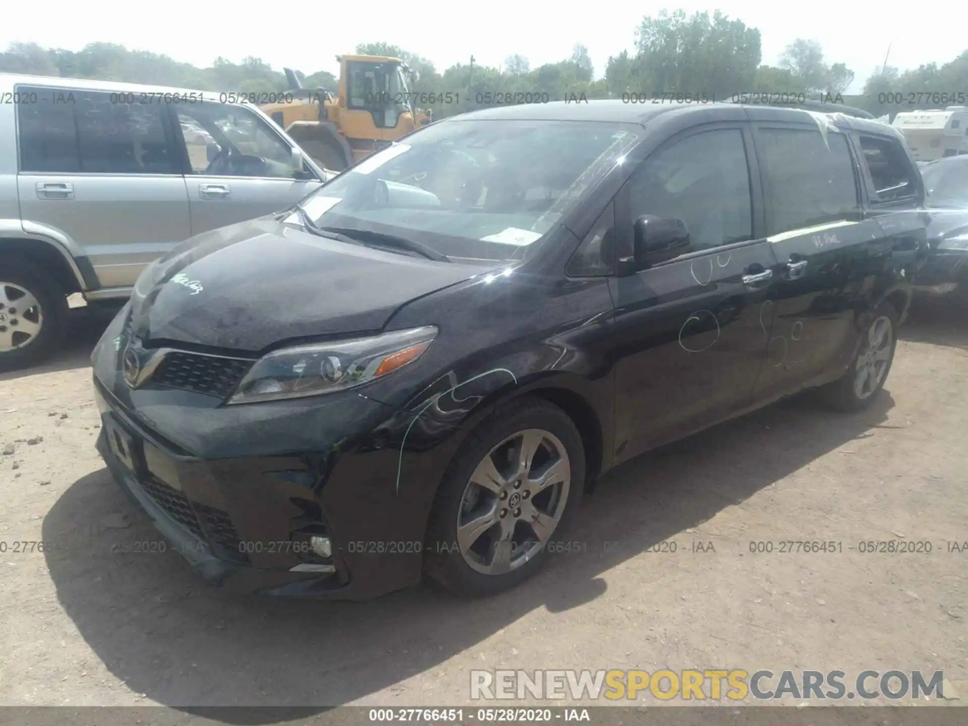 2 Фотография поврежденного автомобиля 5TDXZ3DC9KS989958 TOYOTA SIENNA 2019