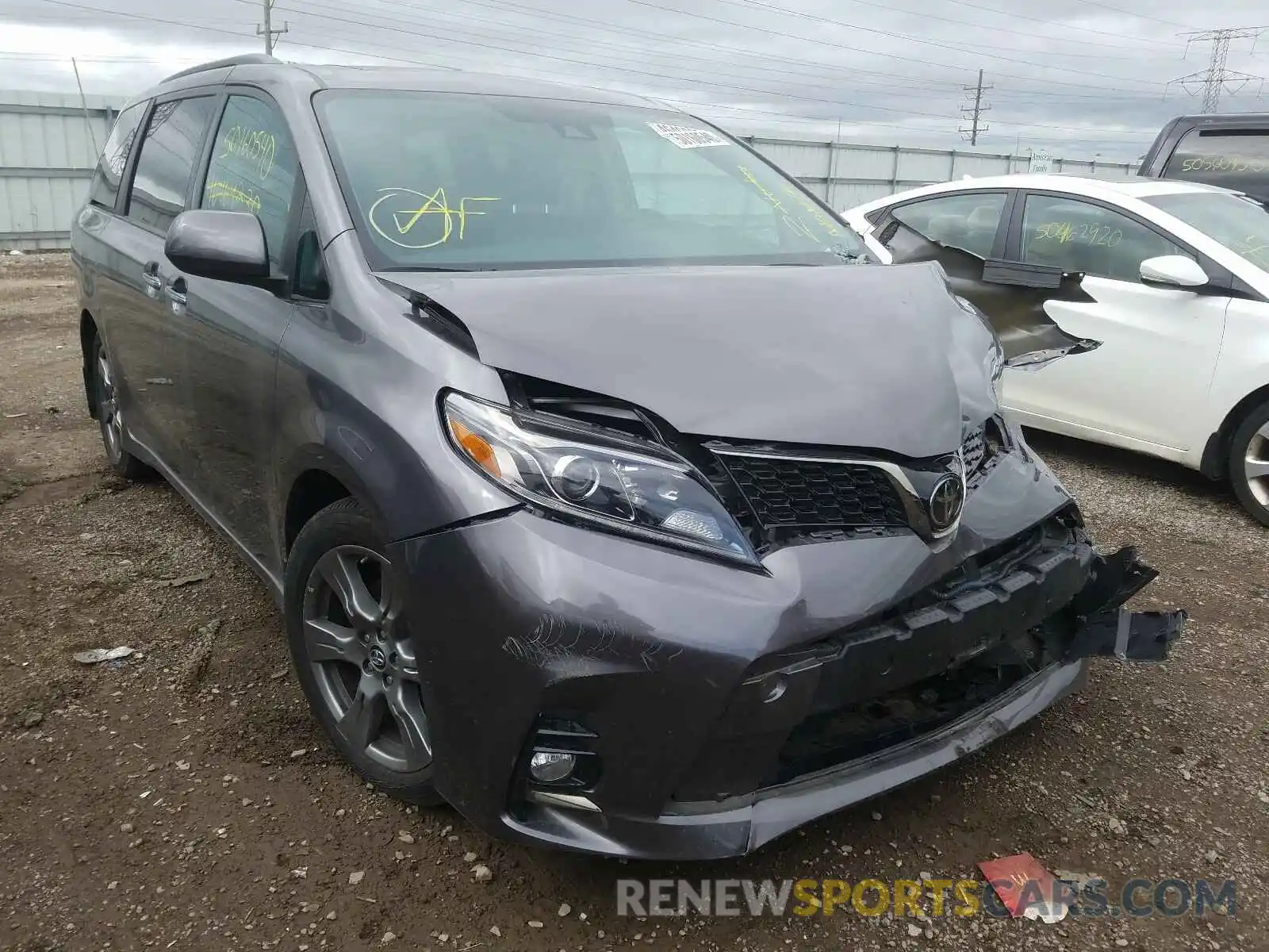 1 Photograph of a damaged car 5TDXZ3DCXKS974529 TOYOTA SIENNA 2019