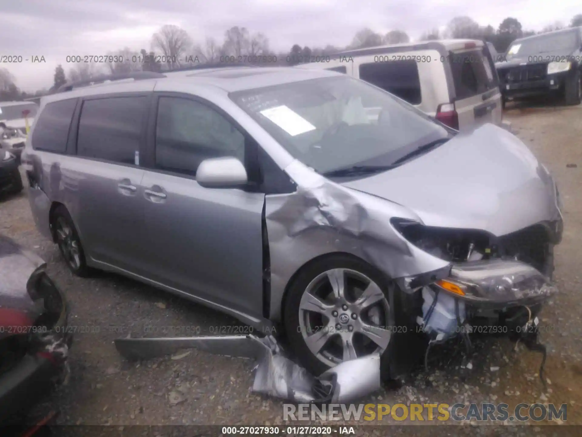 1 Photograph of a damaged car 5TDXZ3DCXKS974949 TOYOTA SIENNA 2019