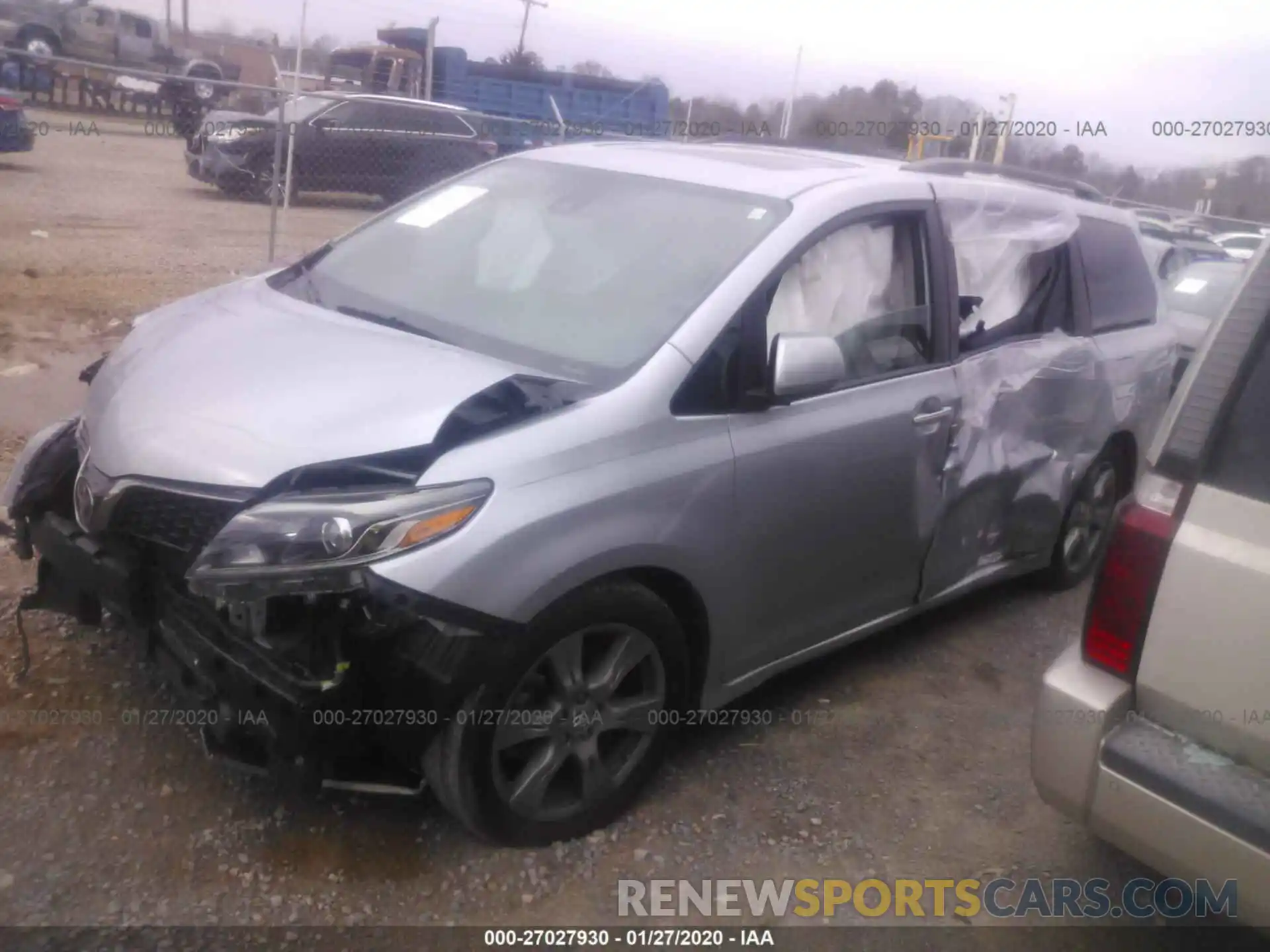 2 Photograph of a damaged car 5TDXZ3DCXKS974949 TOYOTA SIENNA 2019