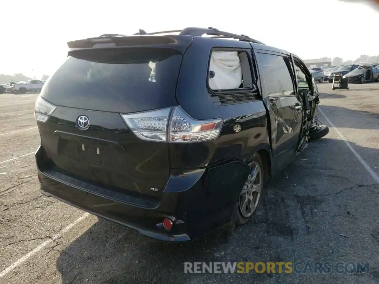 4 Фотография поврежденного автомобиля 5TDXZ3DCXKS992061 TOYOTA SIENNA 2019