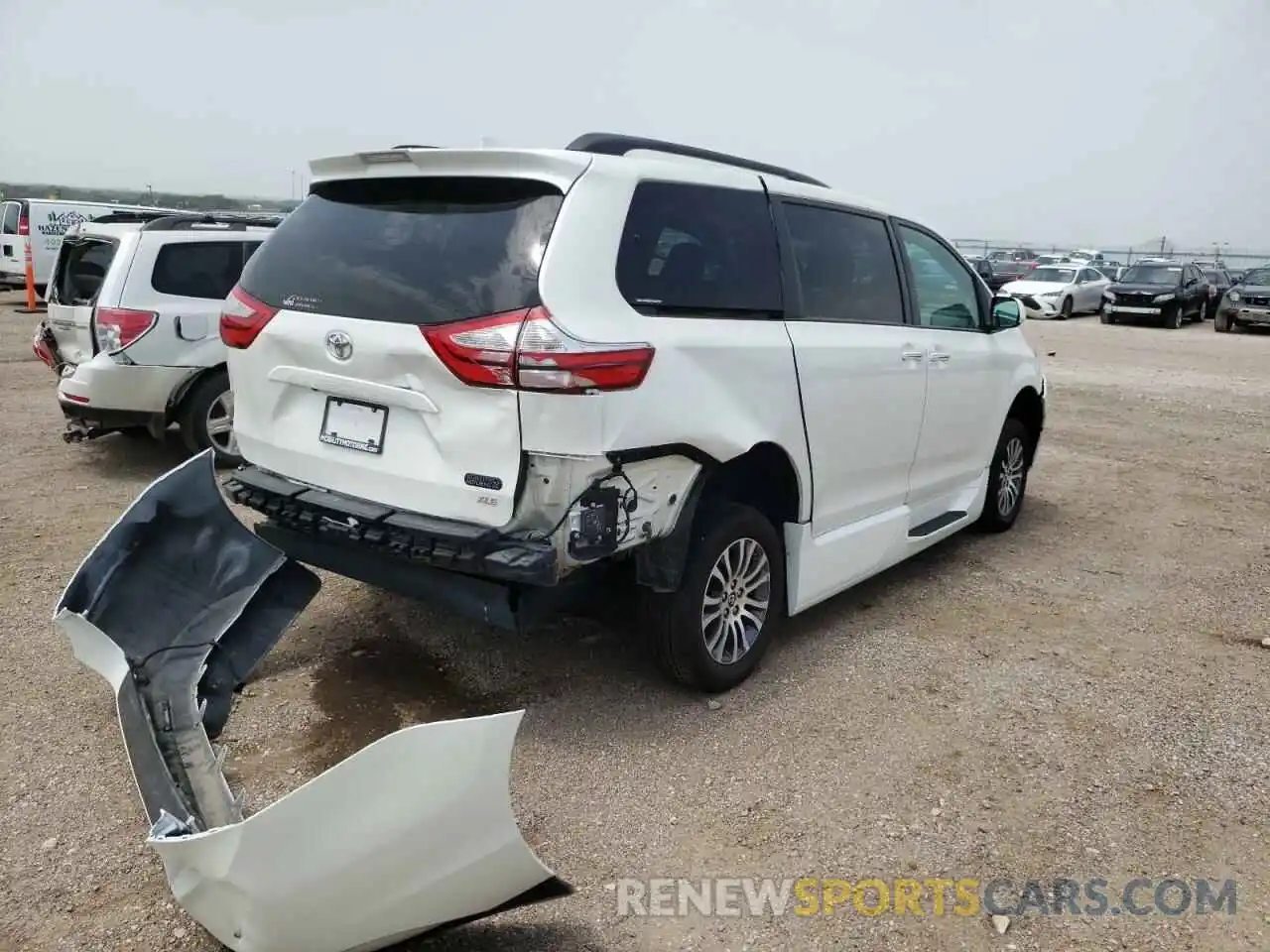 4 Фотография поврежденного автомобиля 5TDYZ3DC0KS005214 TOYOTA SIENNA 2019