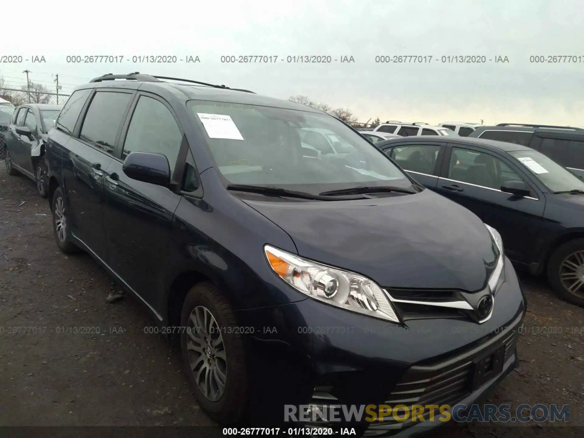 1 Фотография поврежденного автомобиля 5TDYZ3DC0KS017847 TOYOTA SIENNA 2019