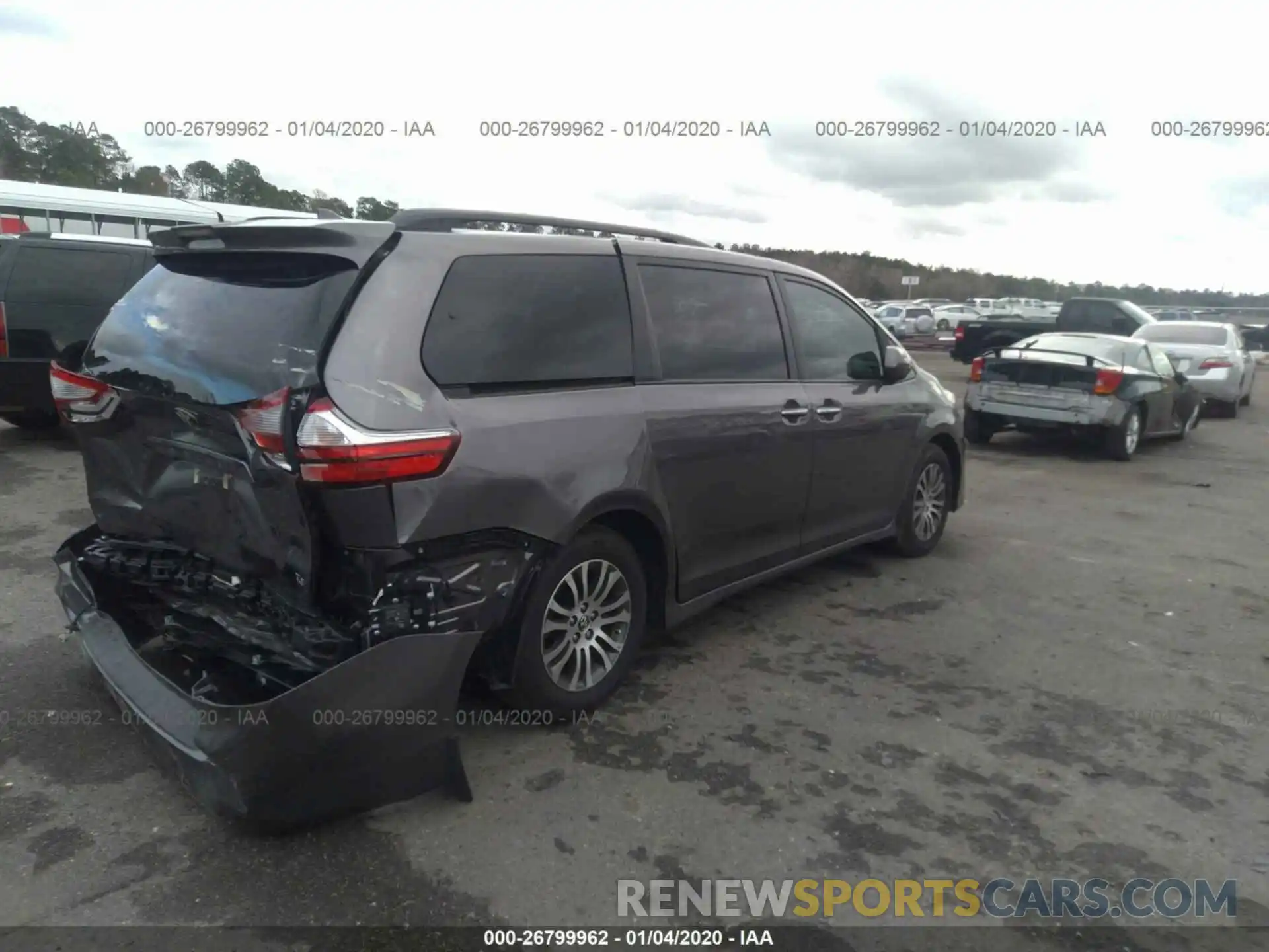 4 Фотография поврежденного автомобиля 5TDYZ3DC0KS018268 TOYOTA SIENNA 2019