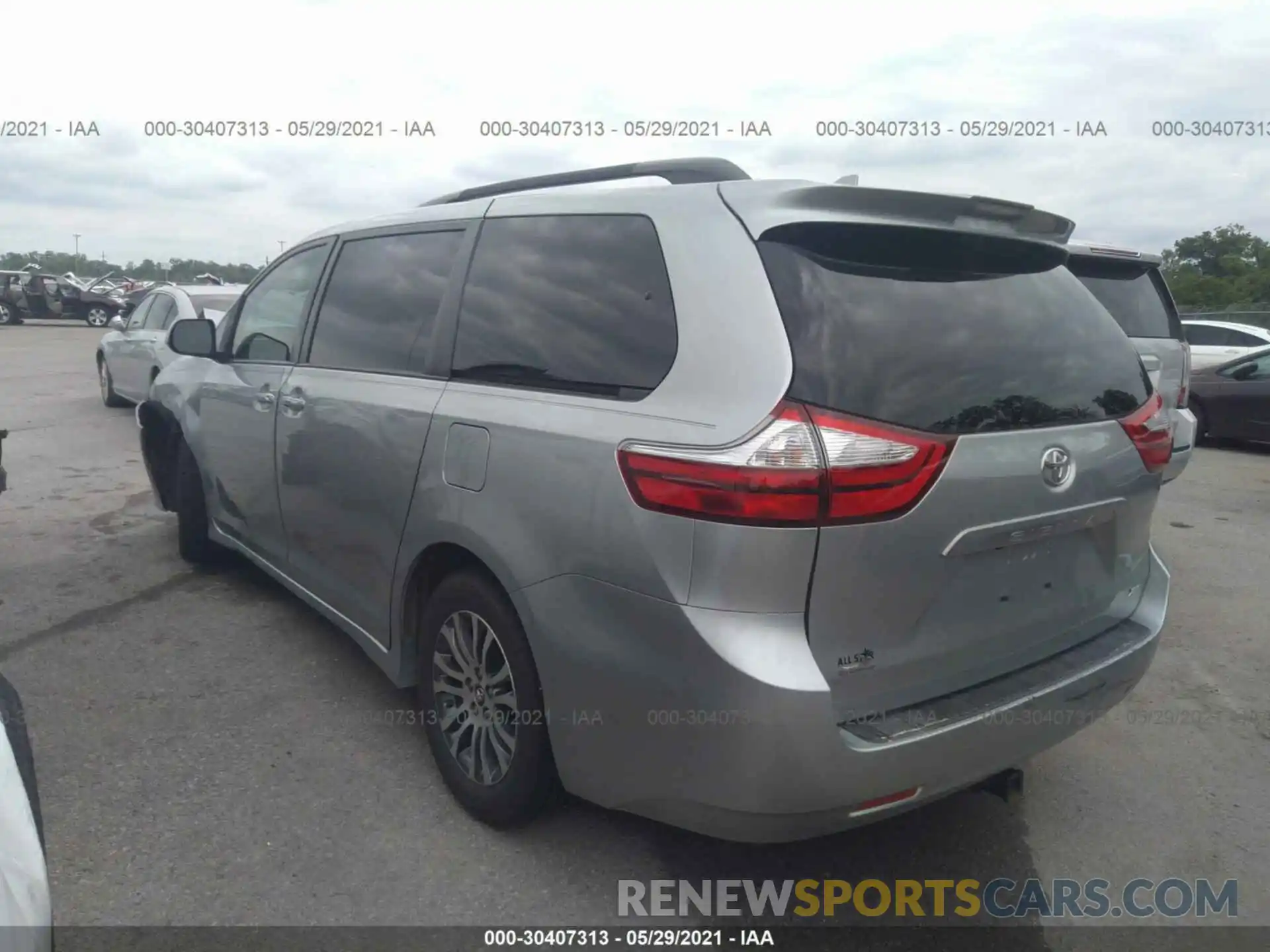 3 Фотография поврежденного автомобиля 5TDYZ3DC0KS980974 TOYOTA SIENNA 2019