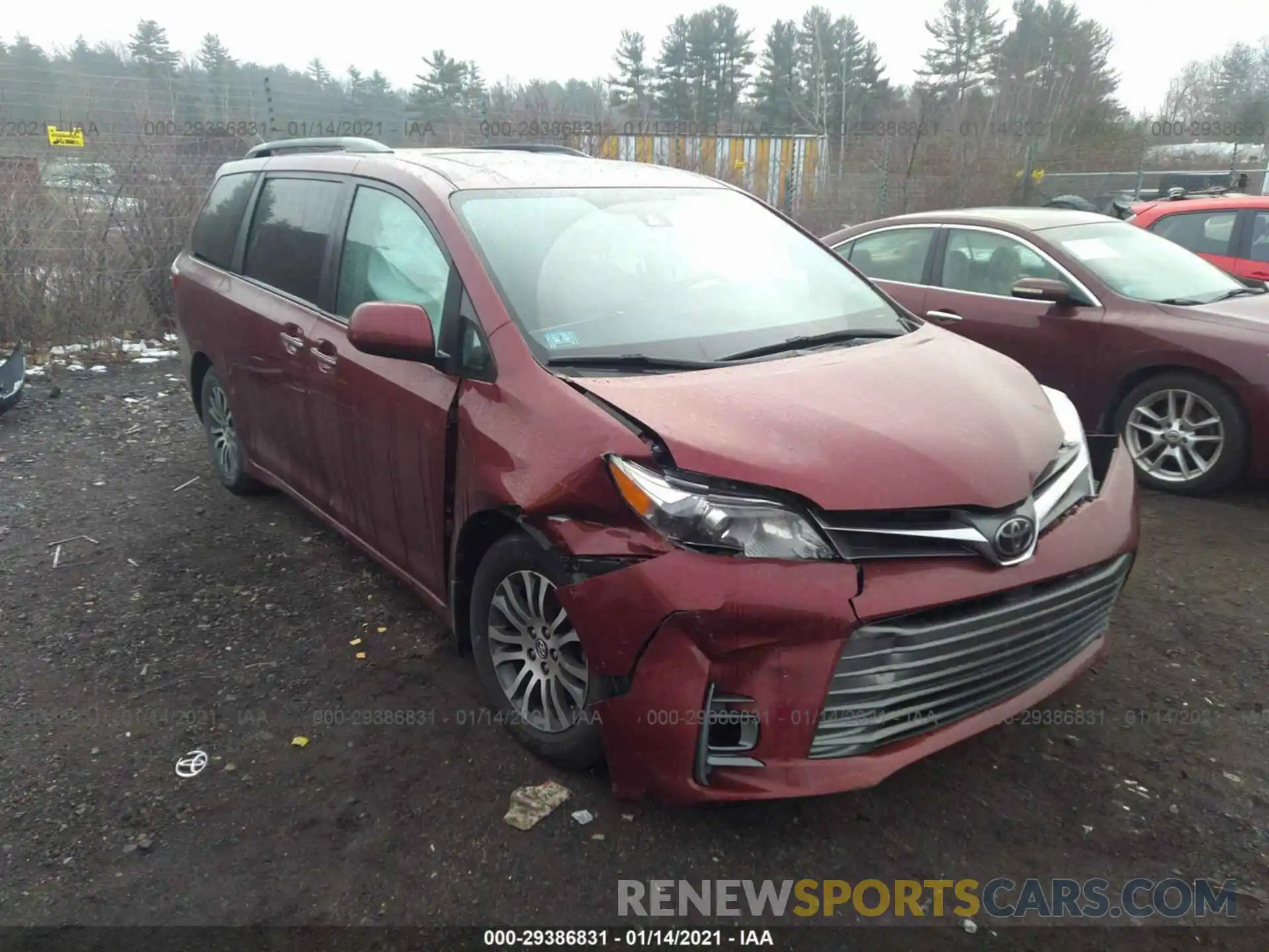 1 Photograph of a damaged car 5TDYZ3DC0KS981834 TOYOTA SIENNA 2019