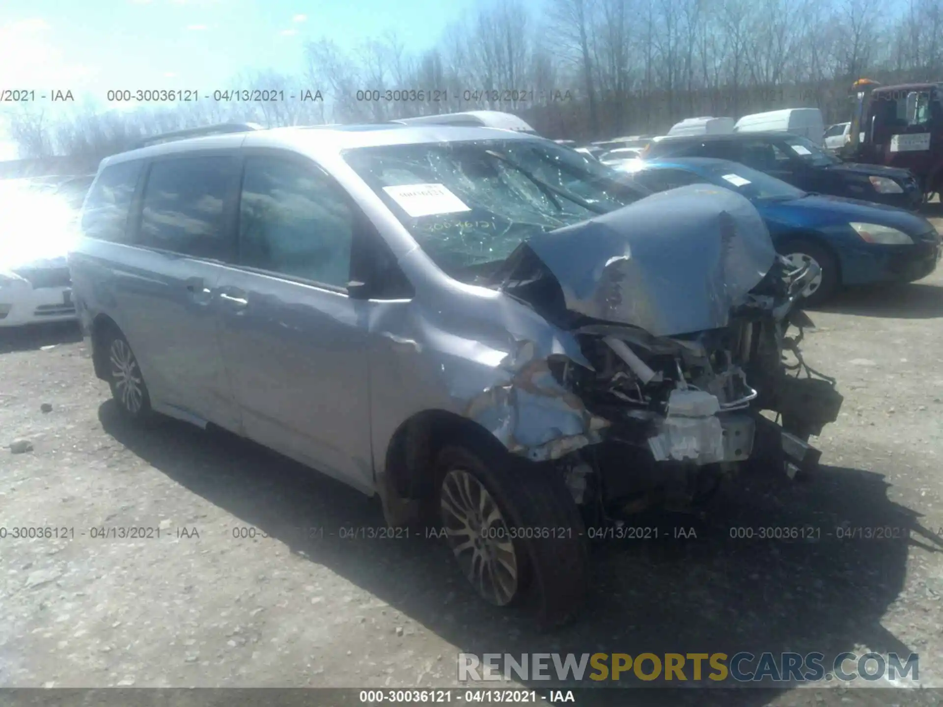 1 Photograph of a damaged car 5TDYZ3DC1KS001429 TOYOTA SIENNA 2019