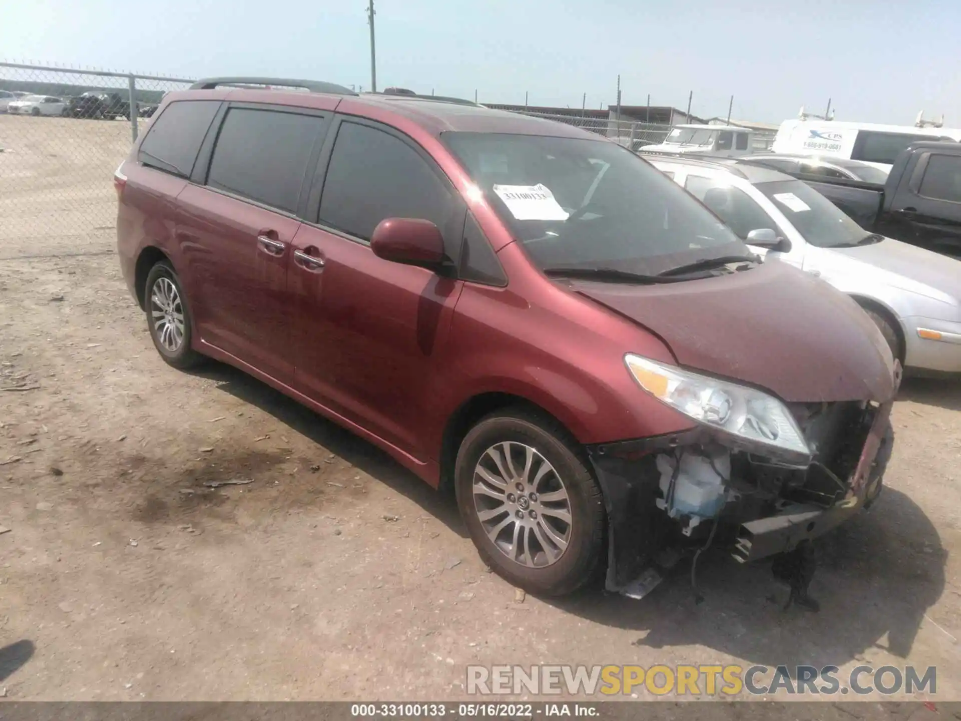 1 Photograph of a damaged car 5TDYZ3DC1KS004637 TOYOTA SIENNA 2019