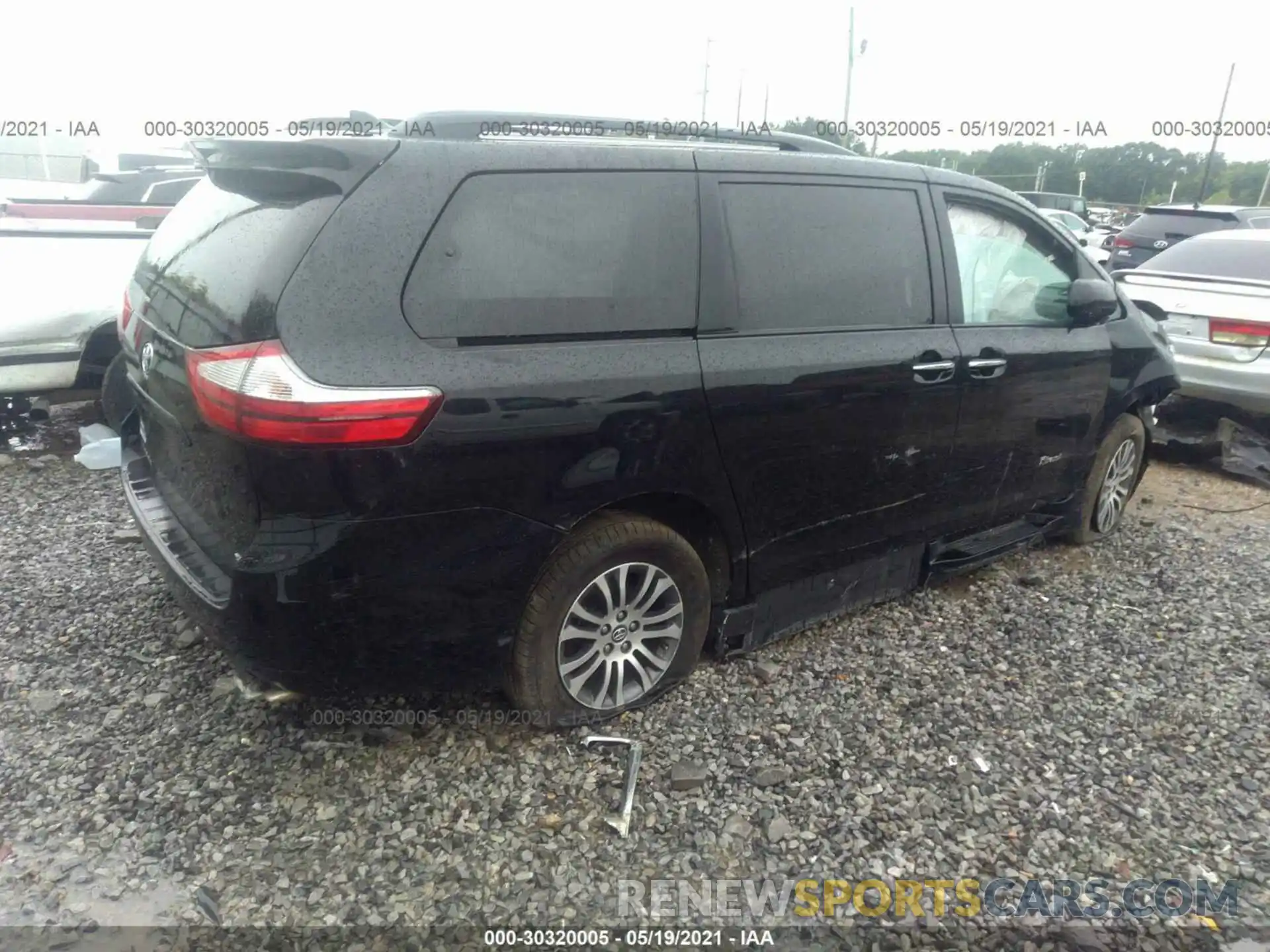 4 Фотография поврежденного автомобиля 5TDYZ3DC1KS016349 TOYOTA SIENNA 2019