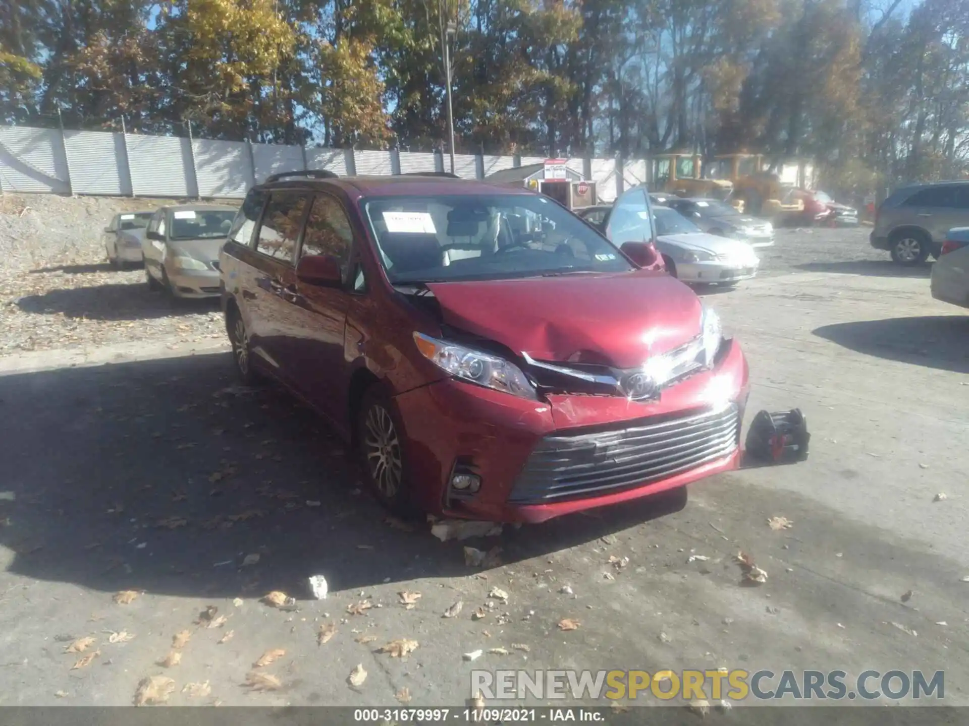 1 Фотография поврежденного автомобиля 5TDYZ3DC1KS970728 TOYOTA SIENNA 2019