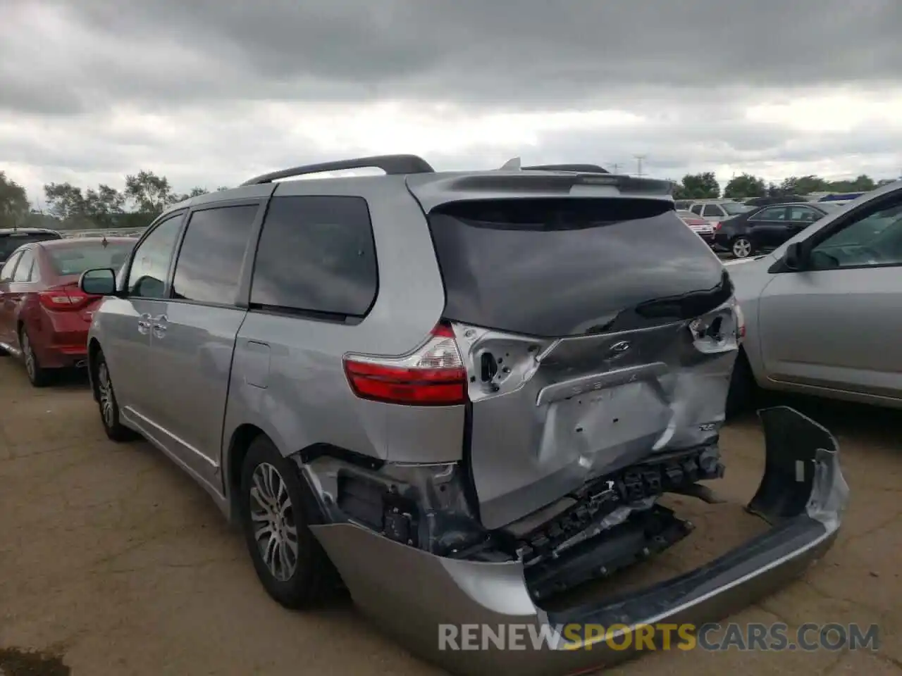 3 Фотография поврежденного автомобиля 5TDYZ3DC2KS006414 TOYOTA SIENNA 2019