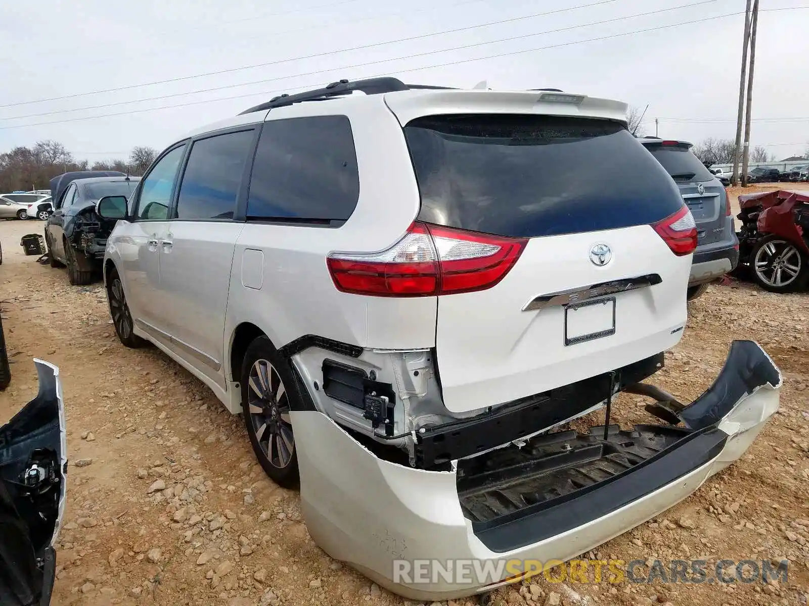 3 Фотография поврежденного автомобиля 5TDYZ3DC2KS016635 TOYOTA SIENNA 2019