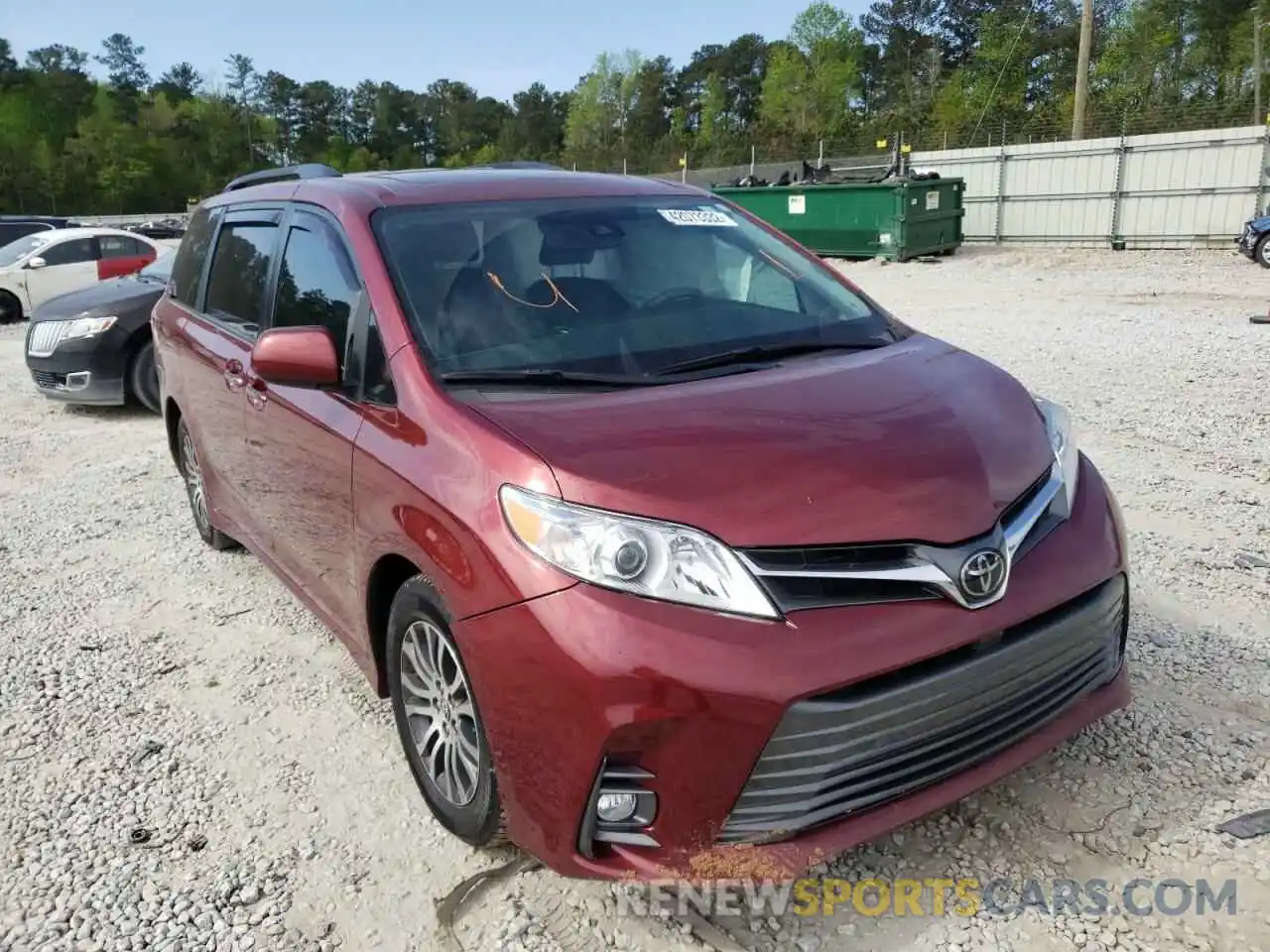 1 Photograph of a damaged car 5TDYZ3DC2KS966669 TOYOTA SIENNA 2019