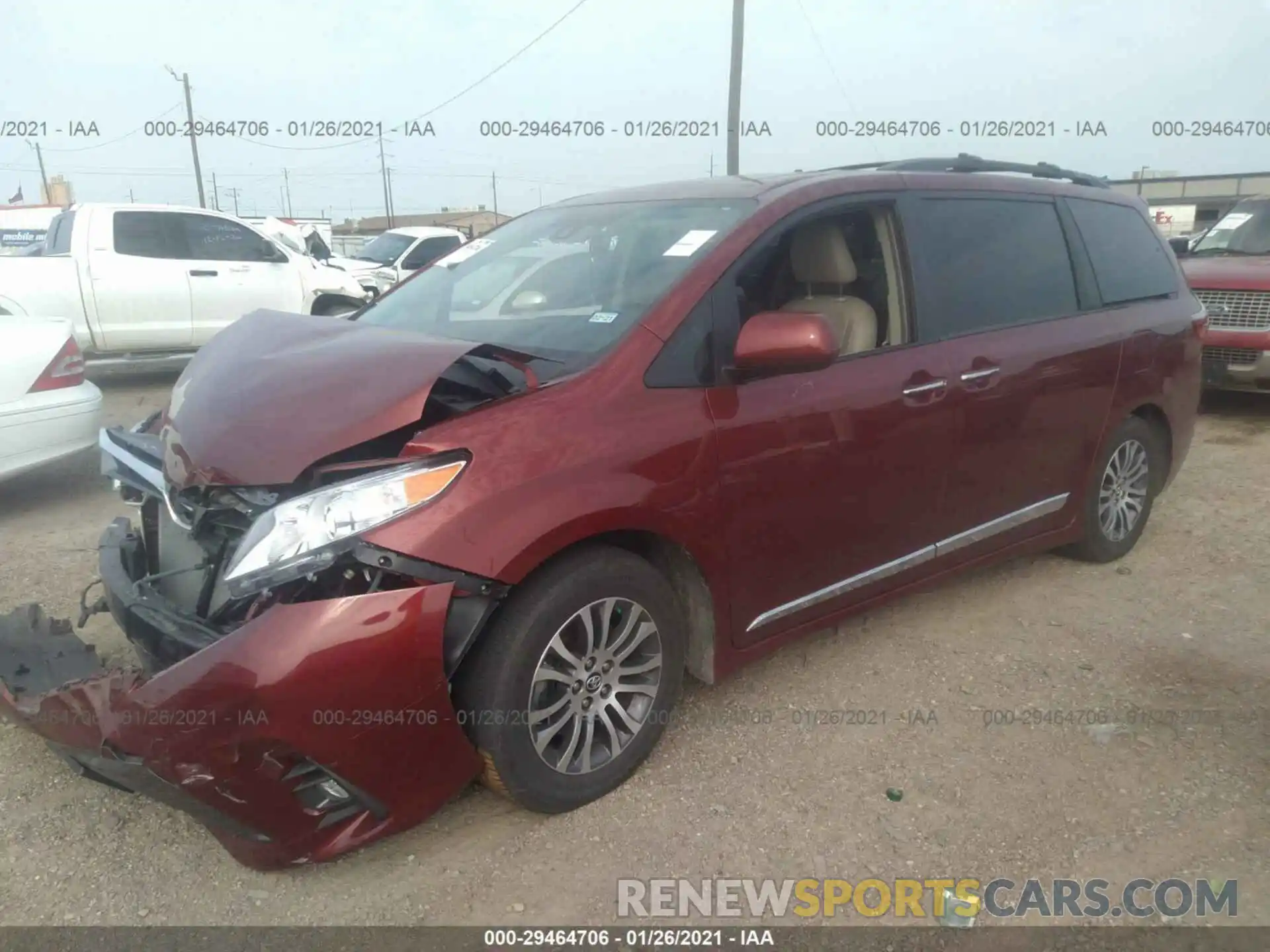 2 Photograph of a damaged car 5TDYZ3DC3KS972061 TOYOTA SIENNA 2019