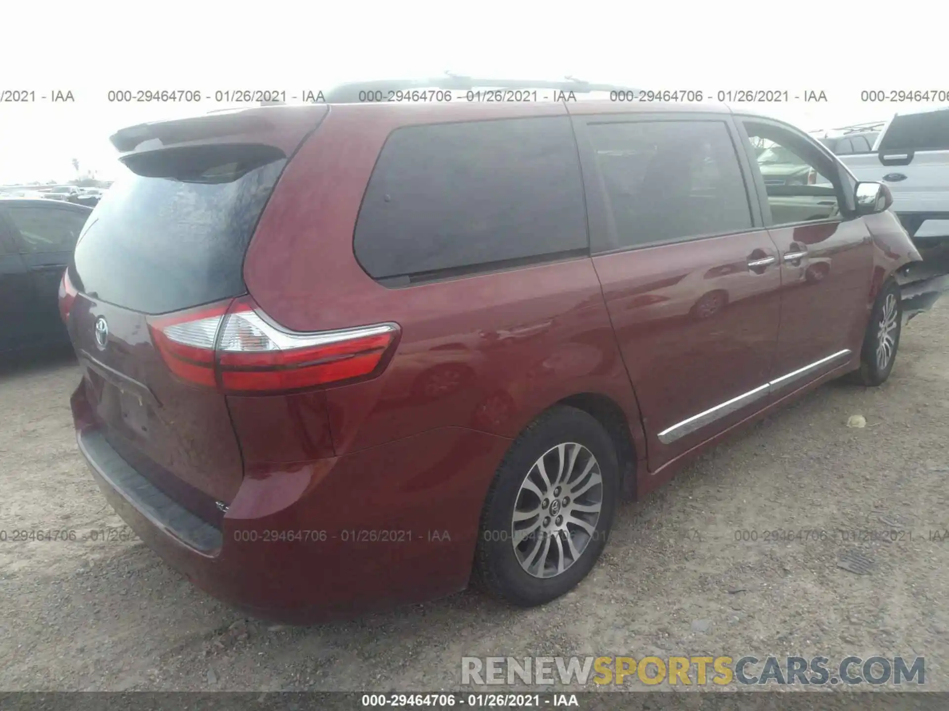 4 Фотография поврежденного автомобиля 5TDYZ3DC3KS972061 TOYOTA SIENNA 2019