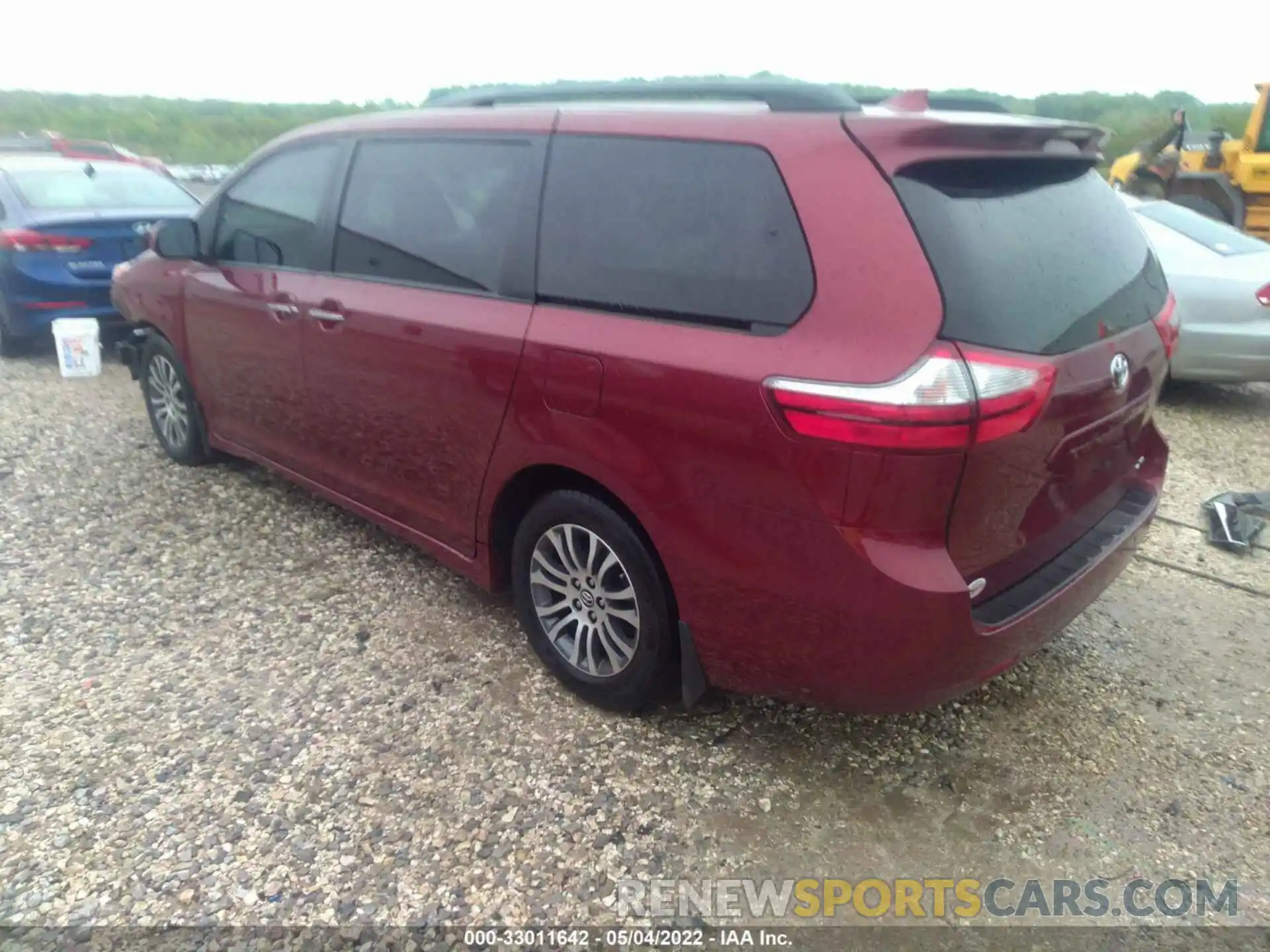 3 Фотография поврежденного автомобиля 5TDYZ3DC3KS993539 TOYOTA SIENNA 2019