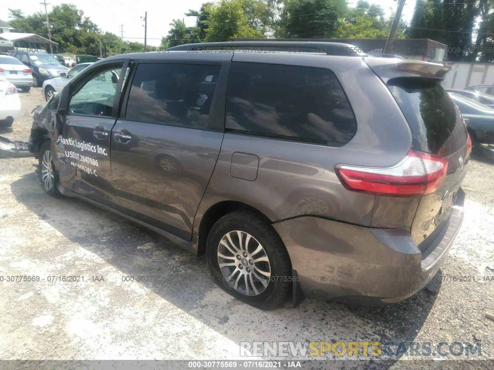 3 Фотография поврежденного автомобиля 5TDYZ3DC4KS973414 TOYOTA SIENNA 2019