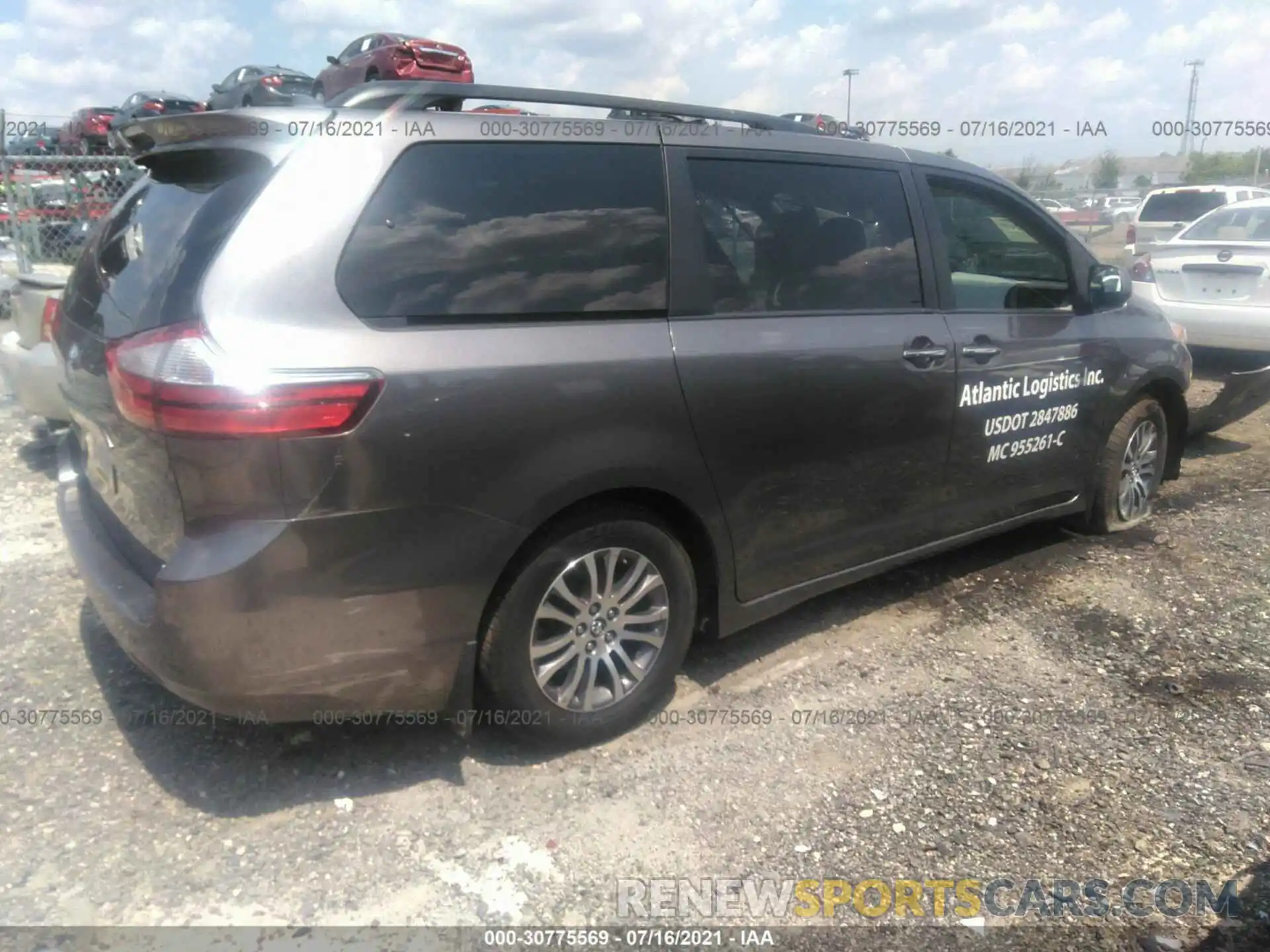 4 Фотография поврежденного автомобиля 5TDYZ3DC4KS973414 TOYOTA SIENNA 2019